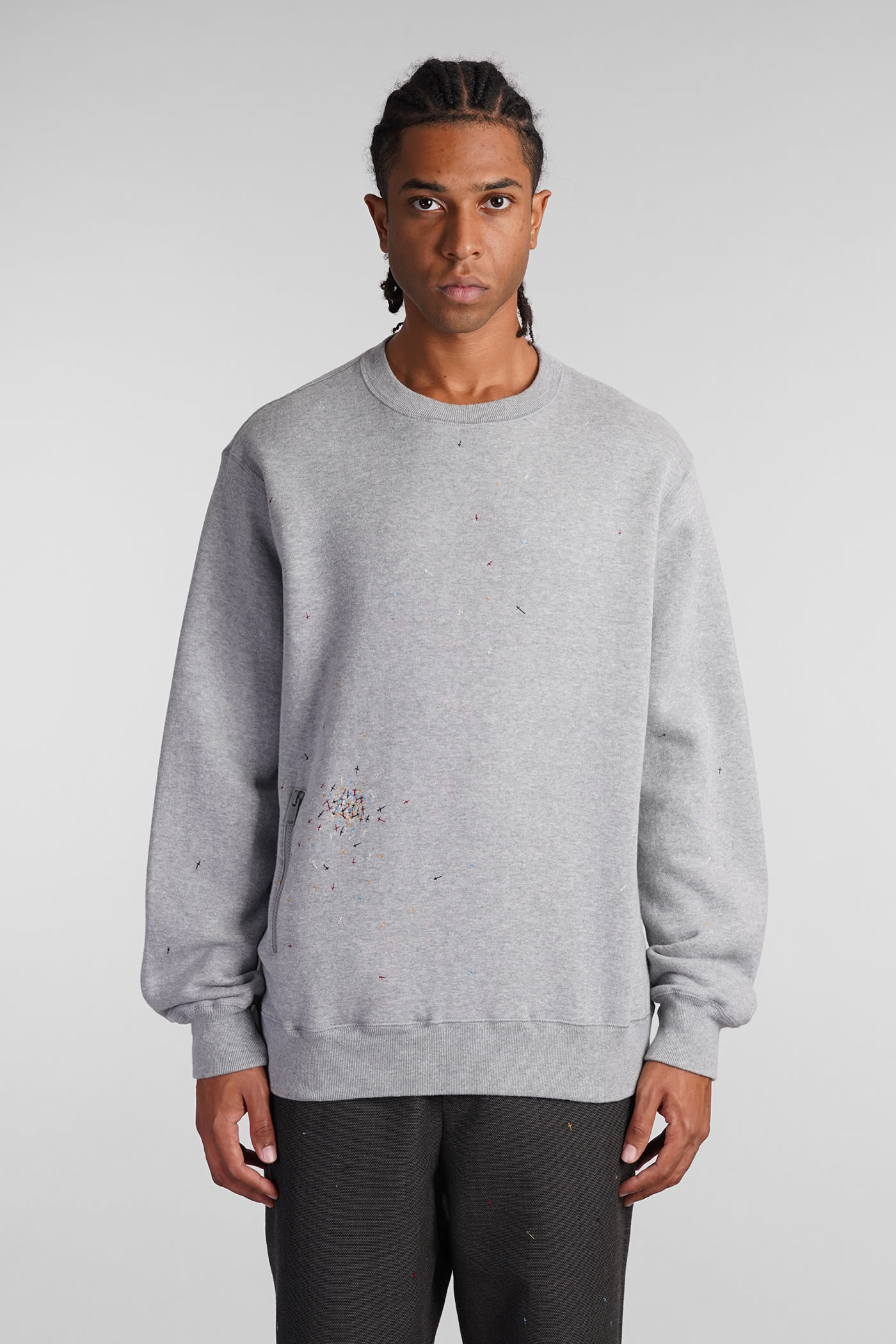 Sweatshirt In Grey Cotton