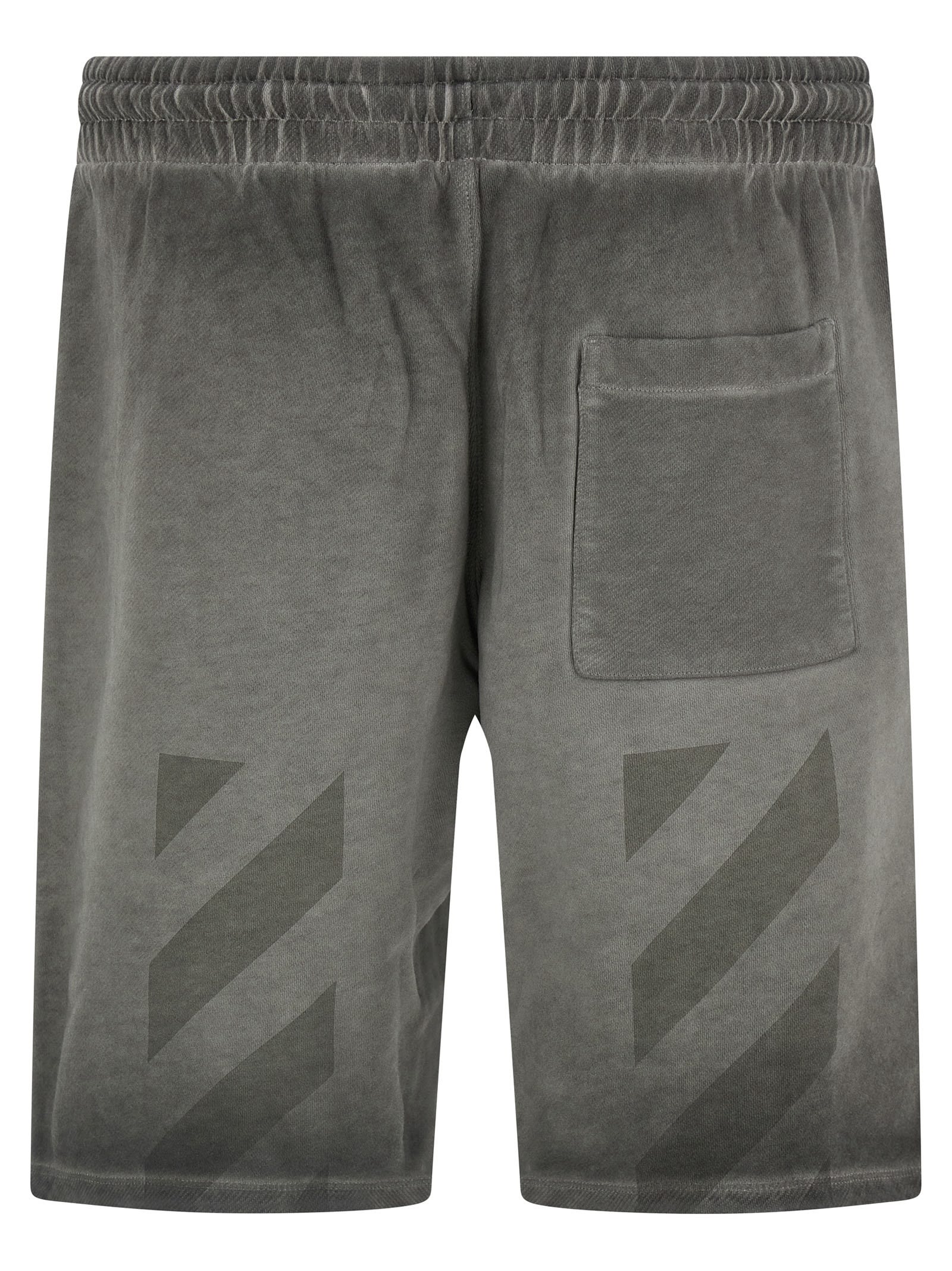Off-white Laundry Diagonal Skate Bermuda And Short Gray In Gray