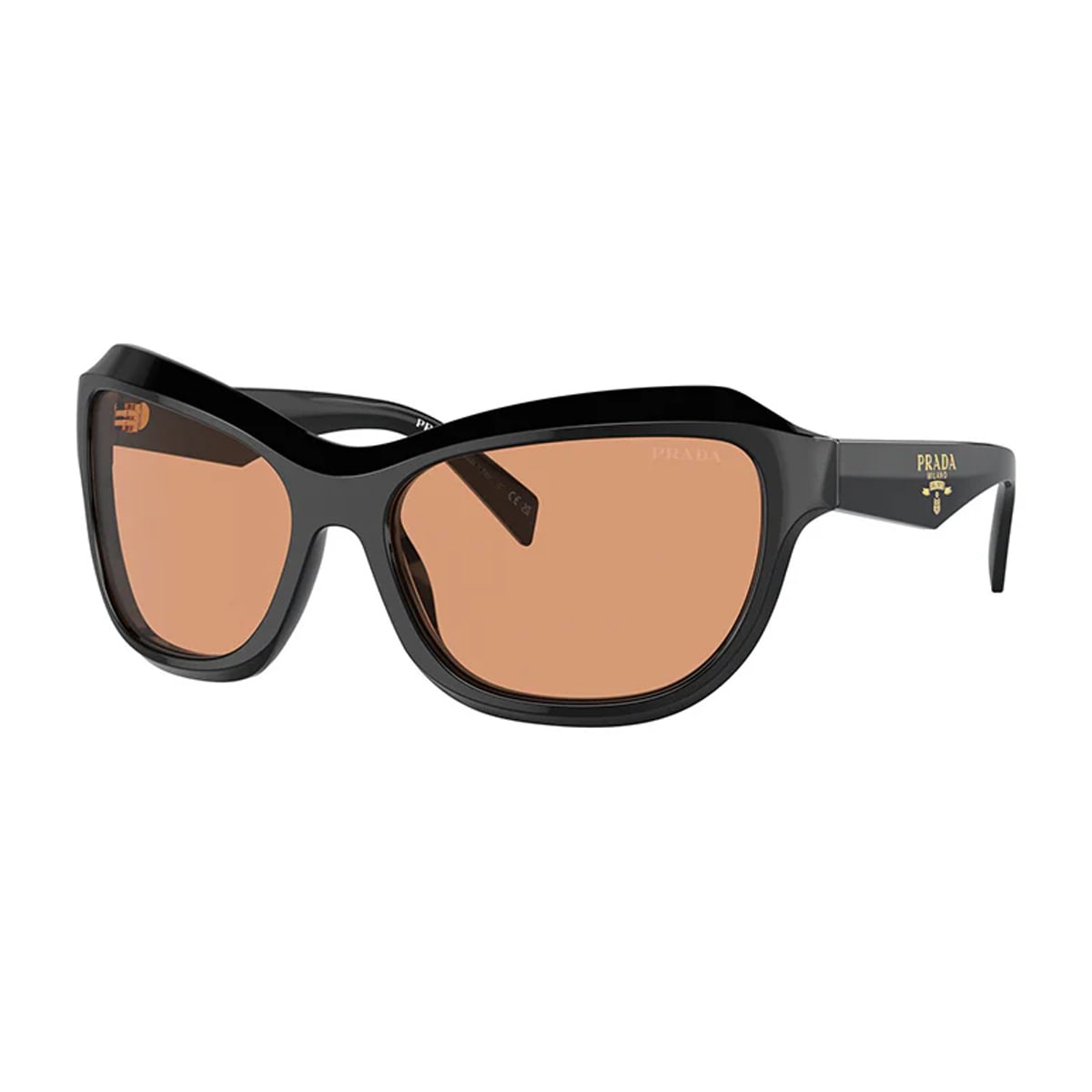 Shop Prada Pra27s Swing 16k07v Nero Sunglasses