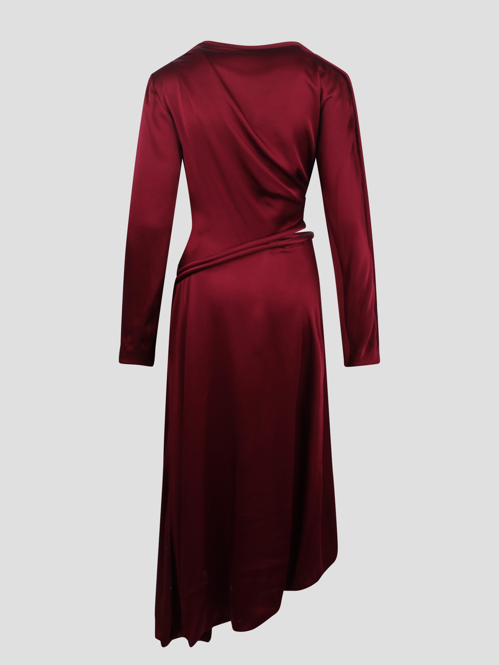 Shop Victoria Beckham Dress With Tubular Details