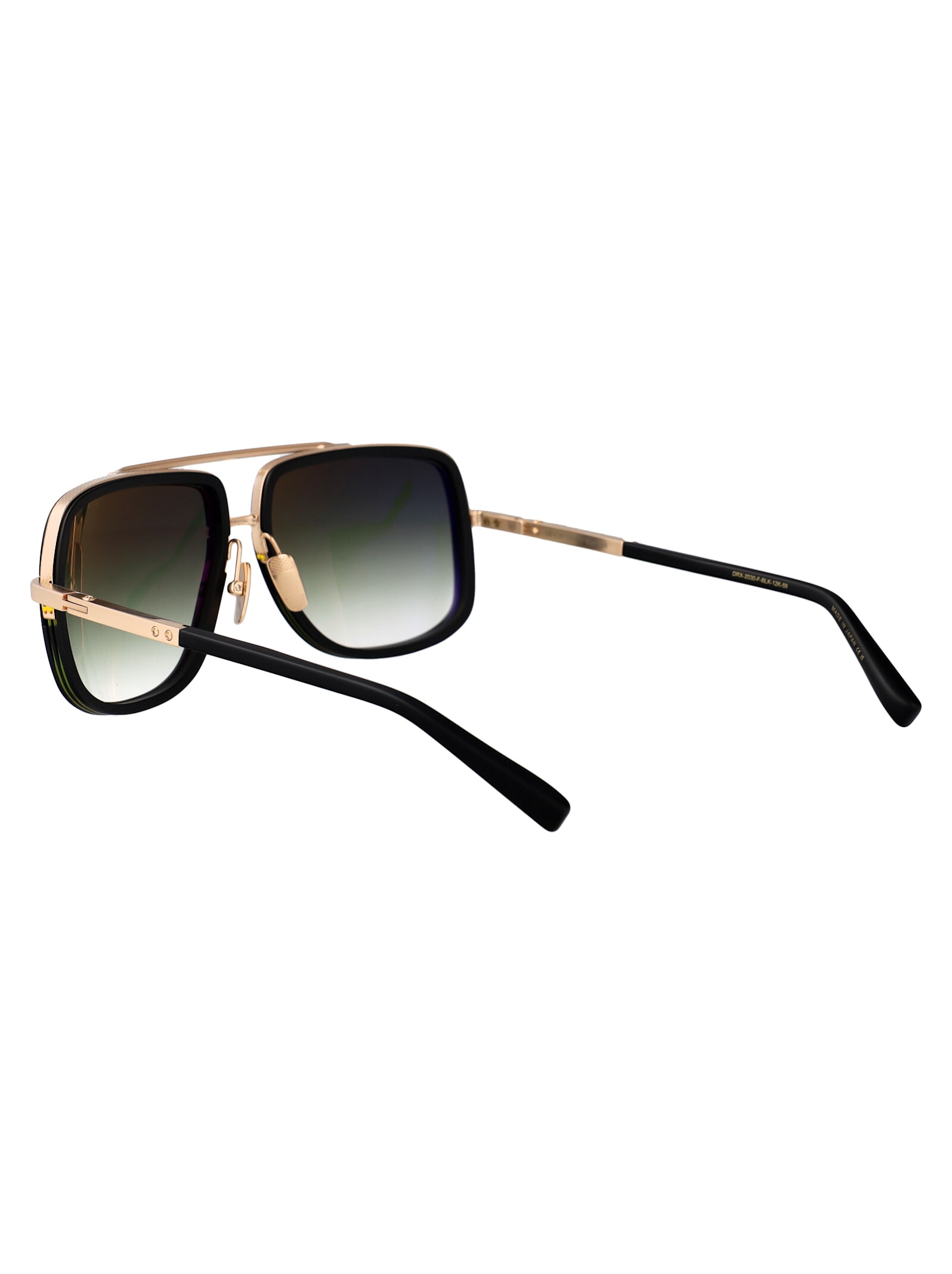 Dita Mach-one Sunglasses In Matte Black-antique 12k Gold W G-15 To Clear - Ar