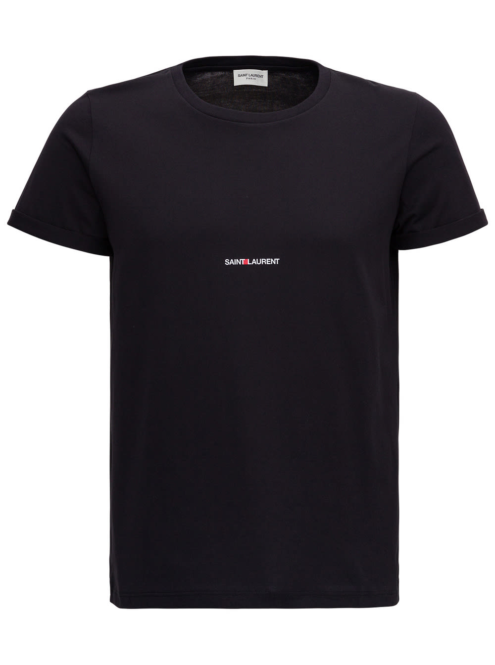 Shop Saint Laurent Black T-shirt With Logo