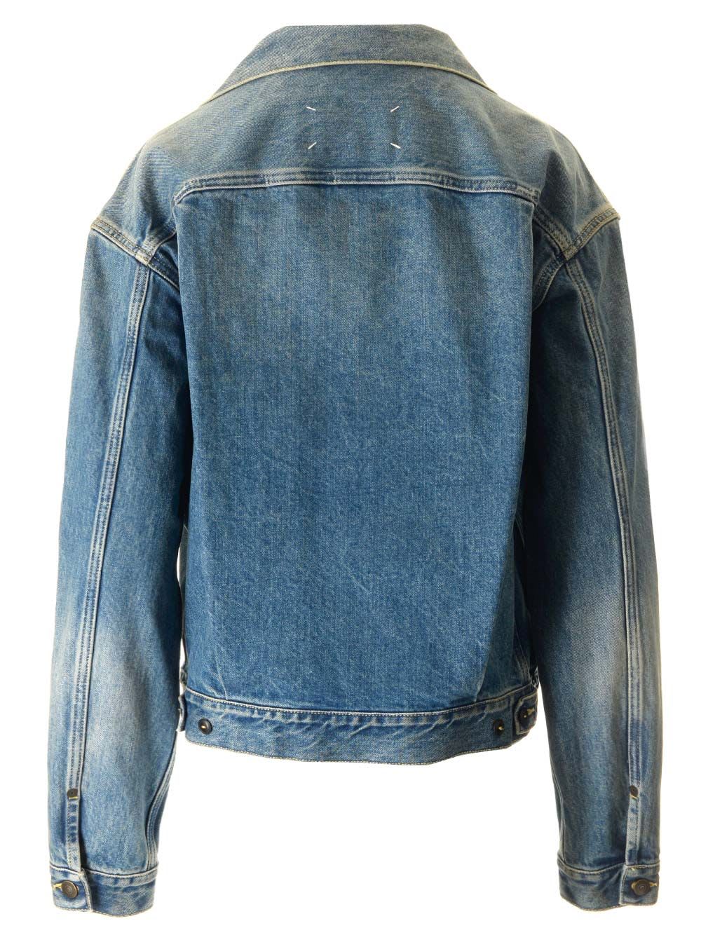 Shop Maison Margiela Denim Jacket In Blue