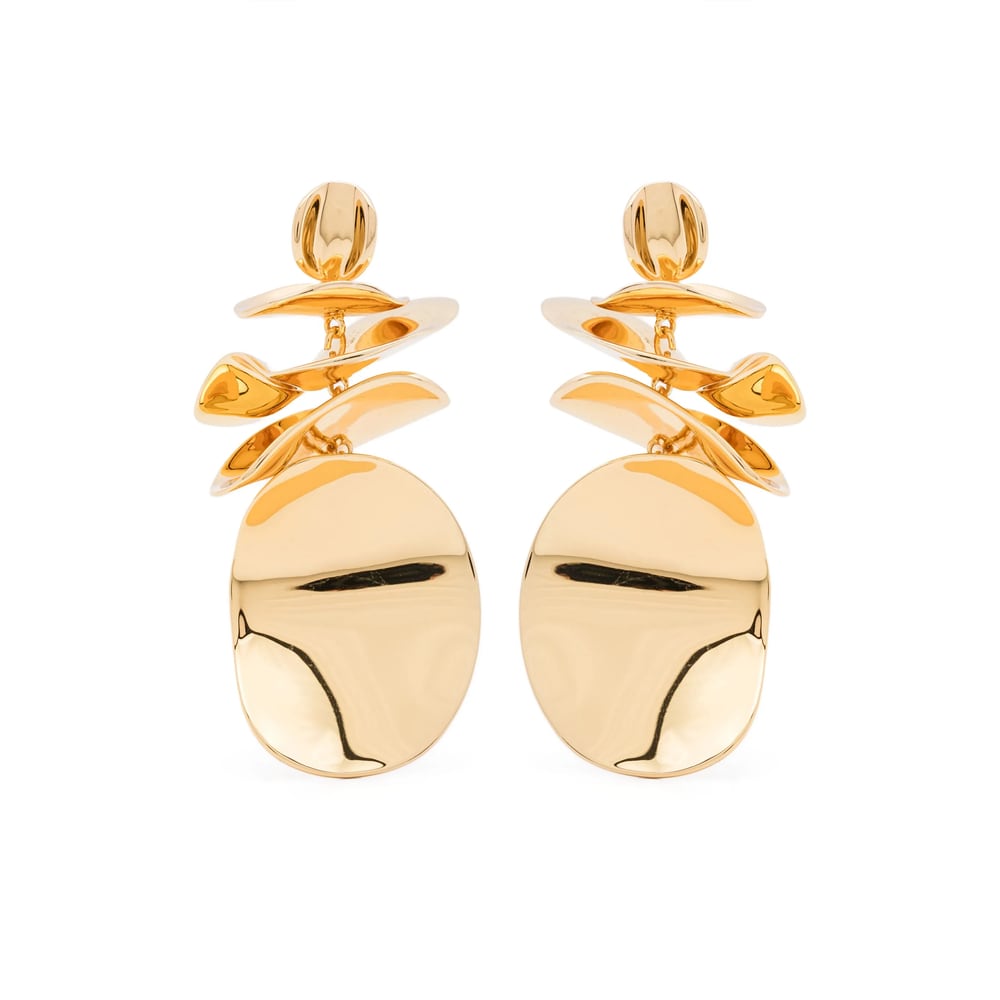 Kate Spade New York Snack Time Potato Chip Statement Drop Earrings In Gold