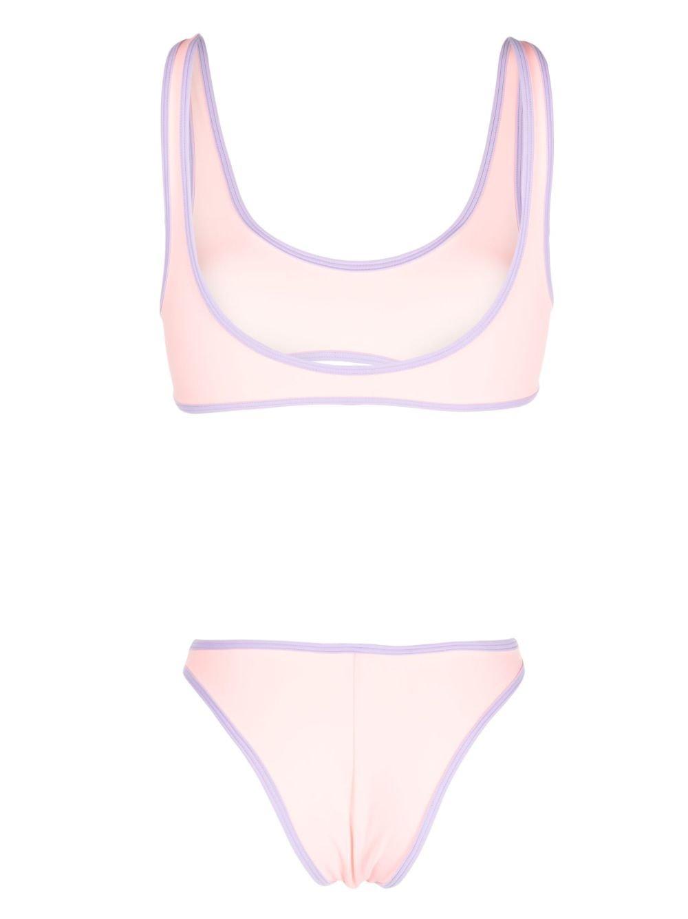 Reina Olga Light Pink Coolio Bikini Set In Pink