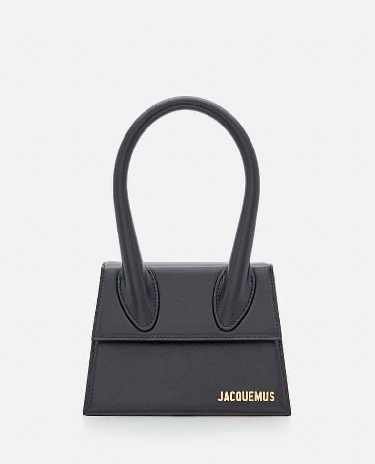 Jacquemus Le Chiquito Moyen Leather Bag In Black