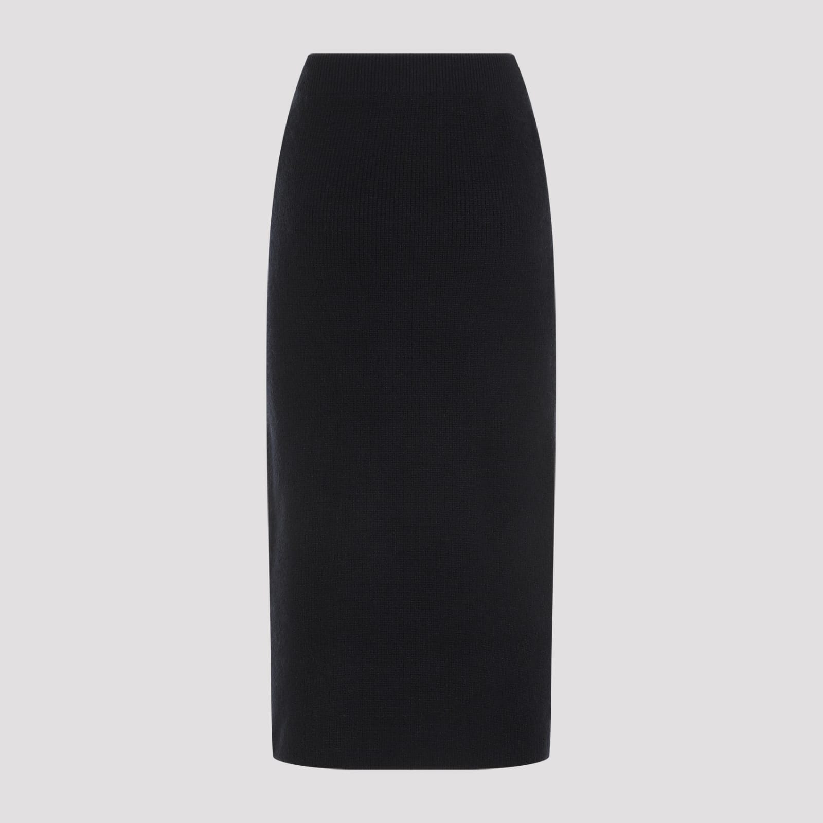 Shop Fabiana Filippi Midi Skirt In Blu Notte