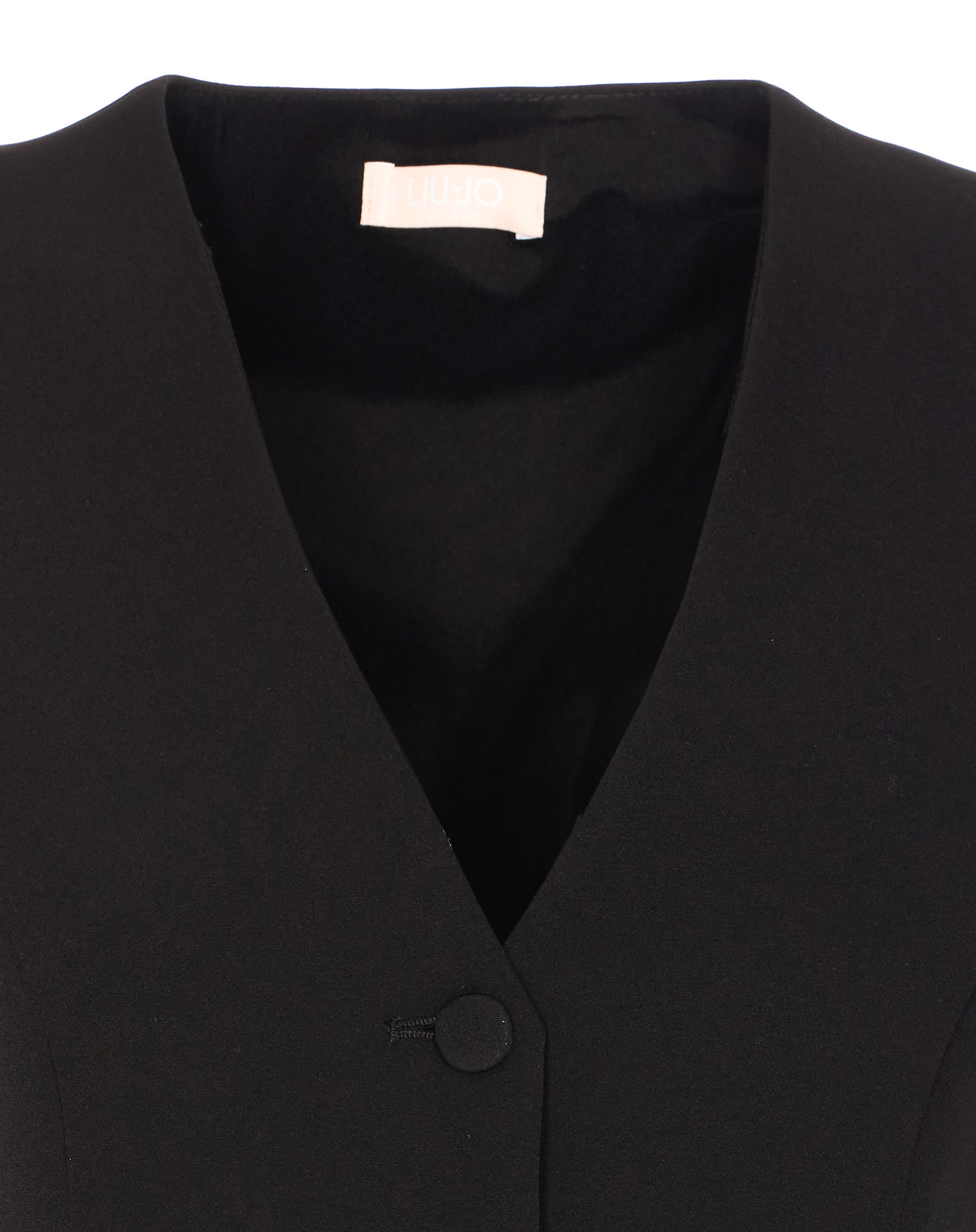 Liu •jo Abito Lungo Con Gilet In Black