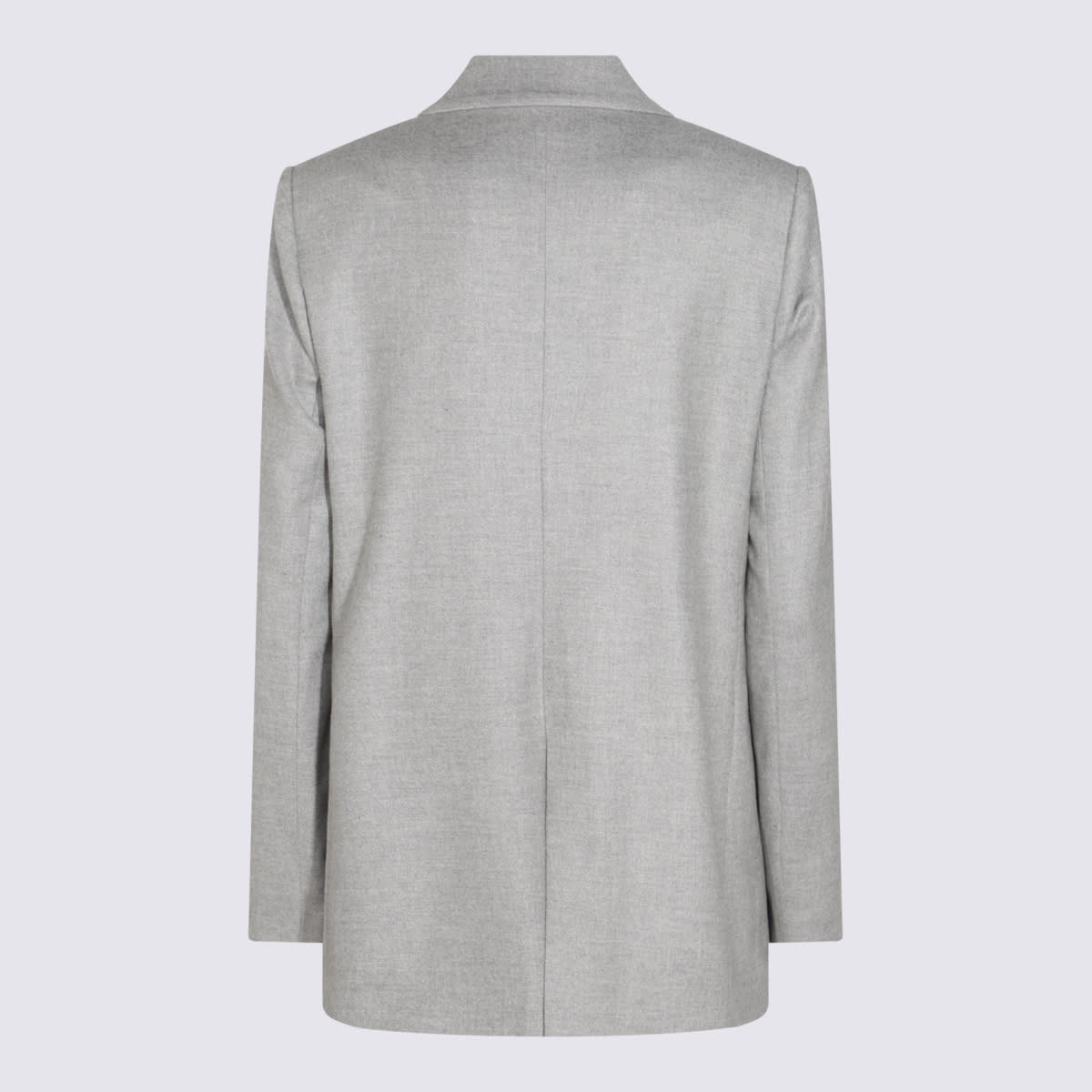 Shop Antonelli Grey Virgin Wool Blend Blazer In Light Grey