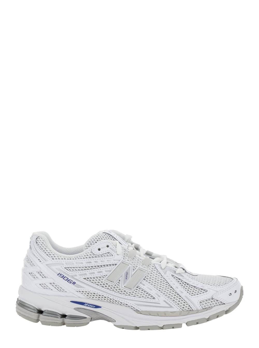 New Balance 1906r White Sneaker With Mesh Design And Side Logo In Synthetic Fiber Unisex