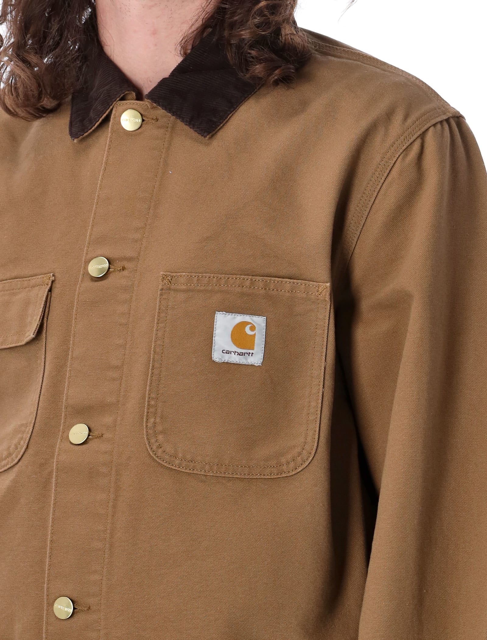 Carhartt Wip Michigan Winter Jacket In Brown