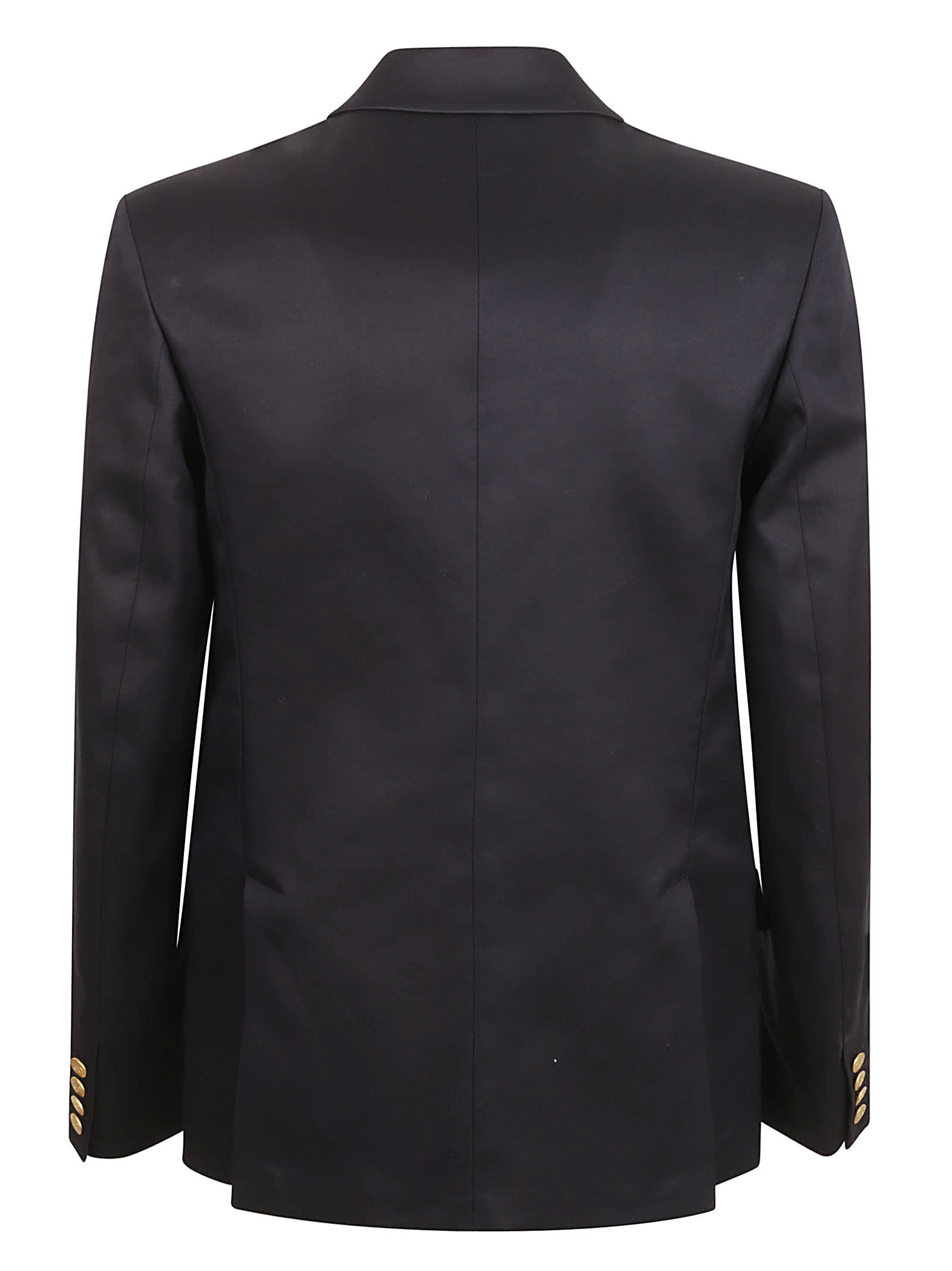 Shop Valentino Classic Buttoned Blazer In Navy