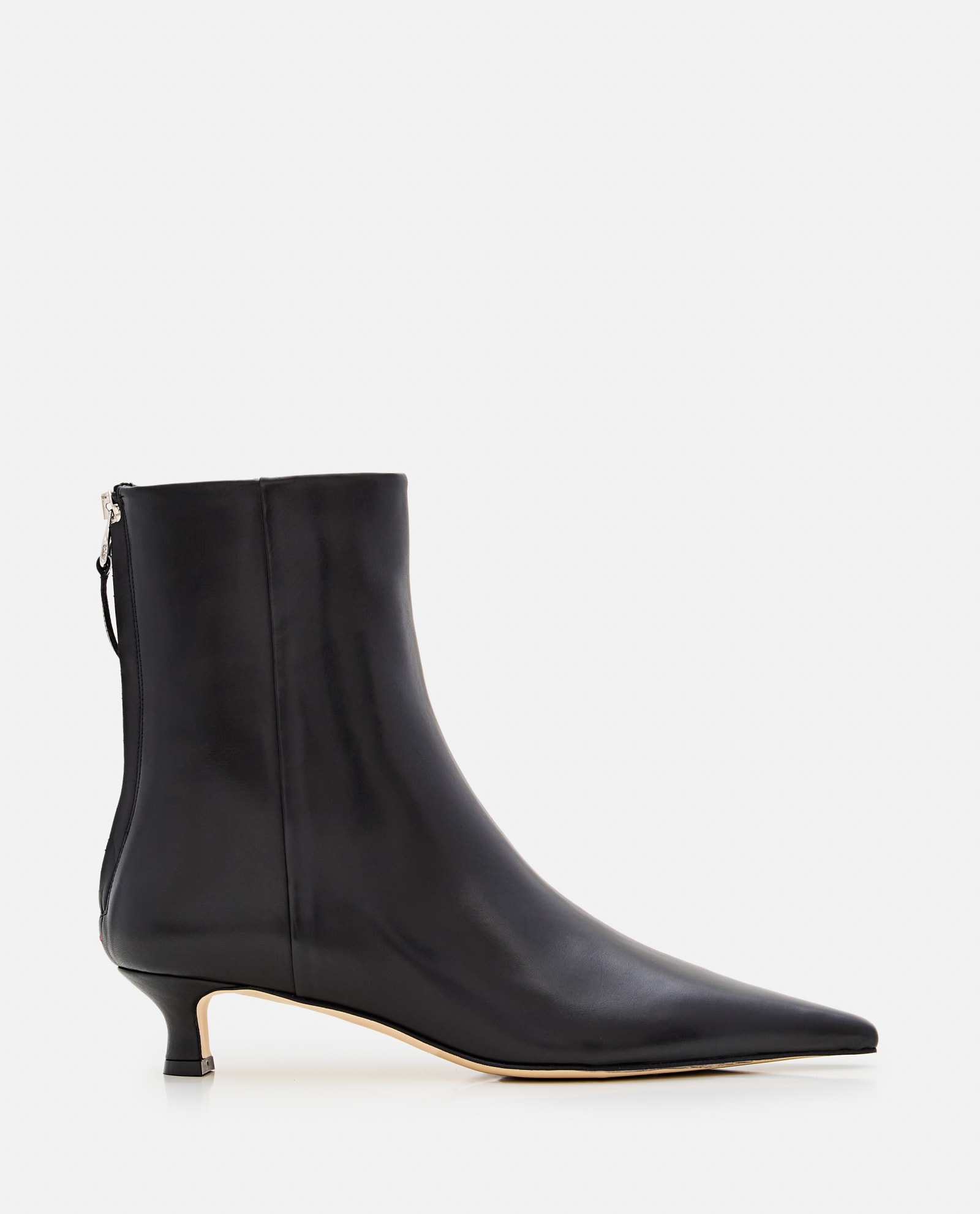 Shop Aeyde Zoe Leather Boots In Black