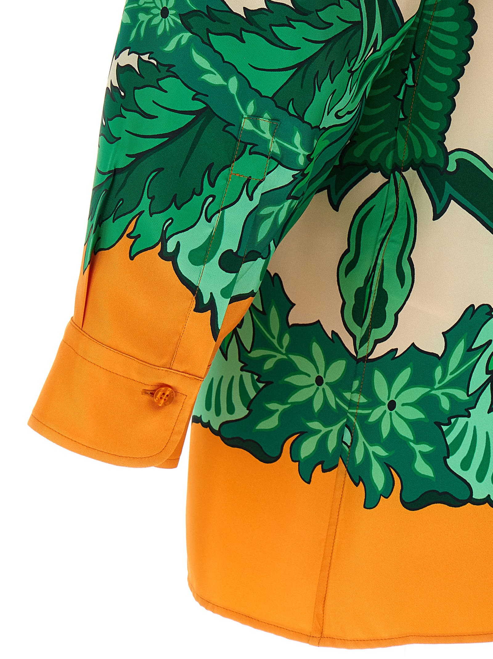Etro Printed Collared Shirt With Cuffed Long Sleeves