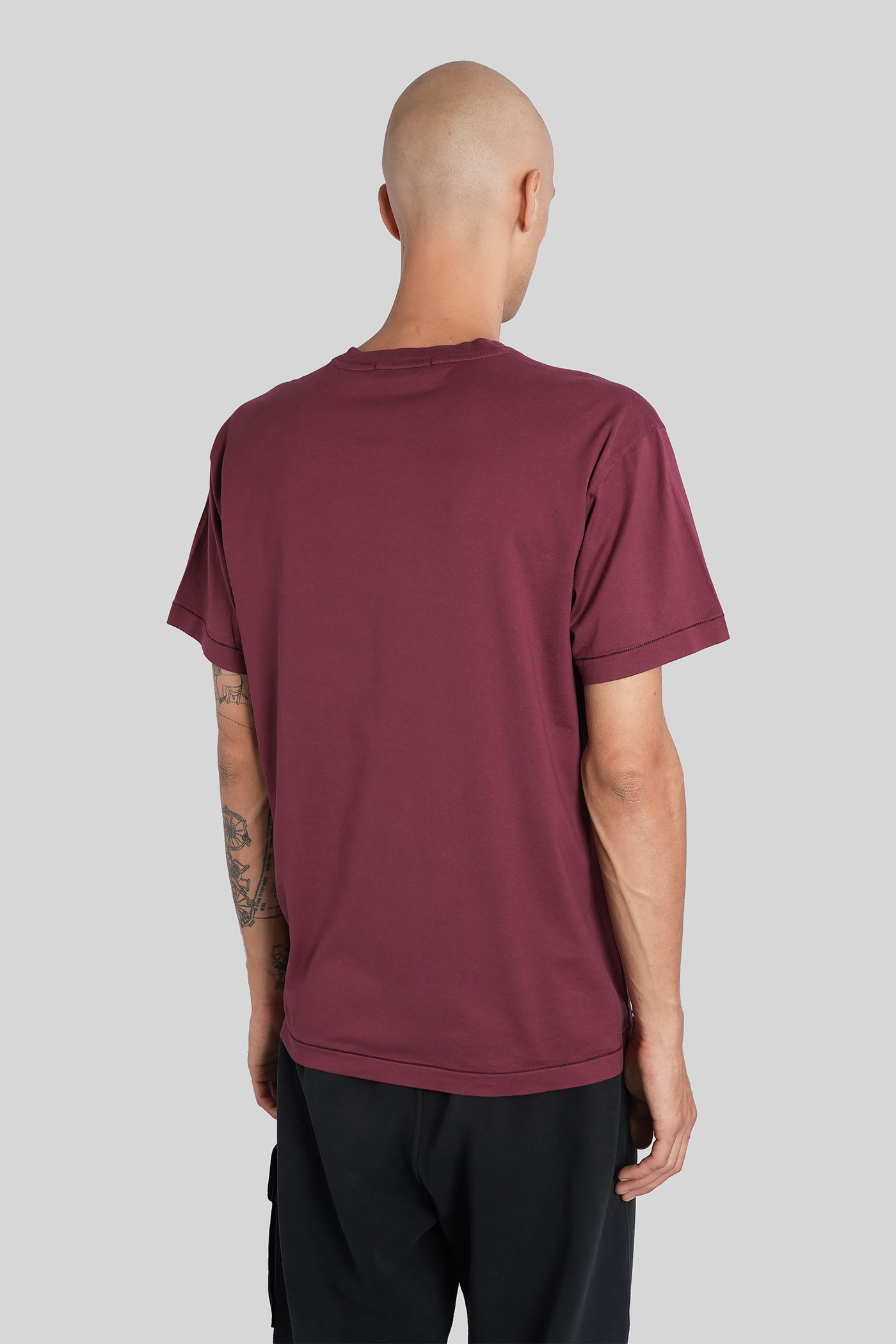 Stone Island T-shirt In Red Cotton In Red