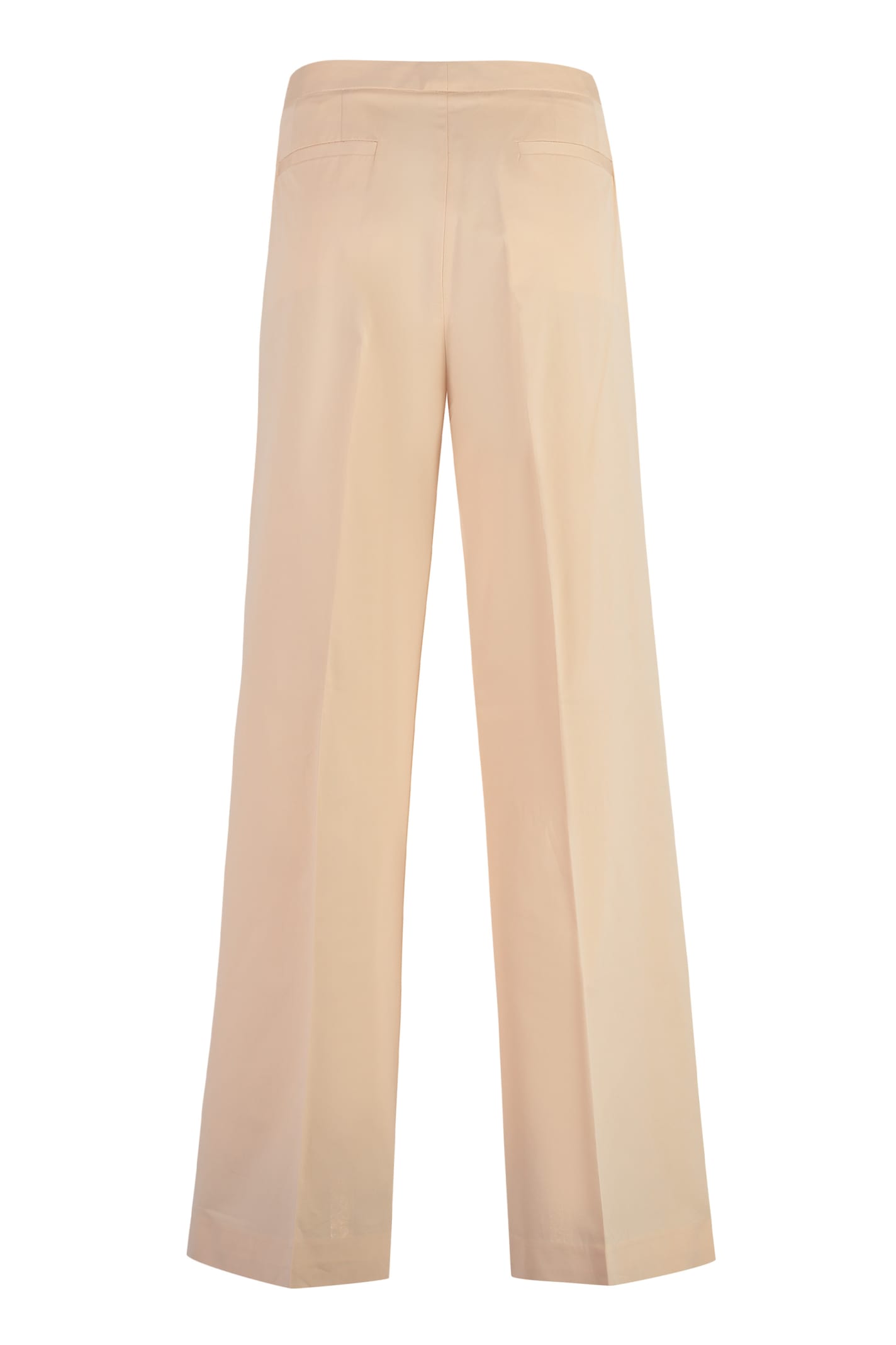 Shop Fabiana Filippi High-waist Wide-leg Trousers In Pink