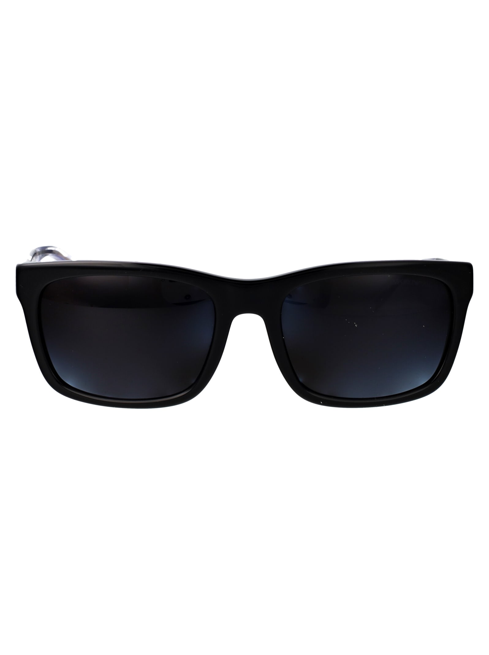 Shop Emporio Armani 0ea4224 Sunglasses In 5017t3 Shiny Black