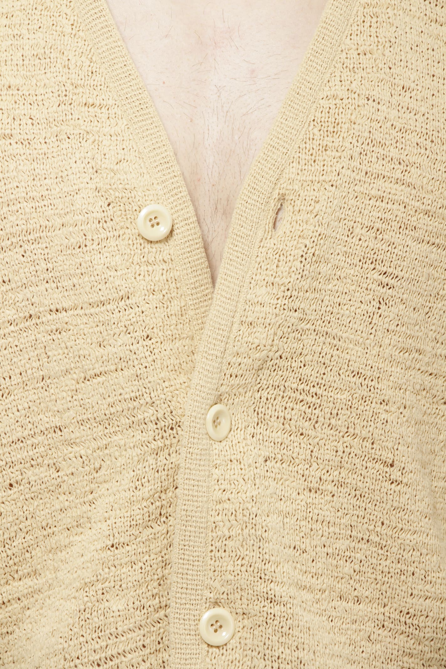 Shop Our Legacy Knitted Cardigan In Beige