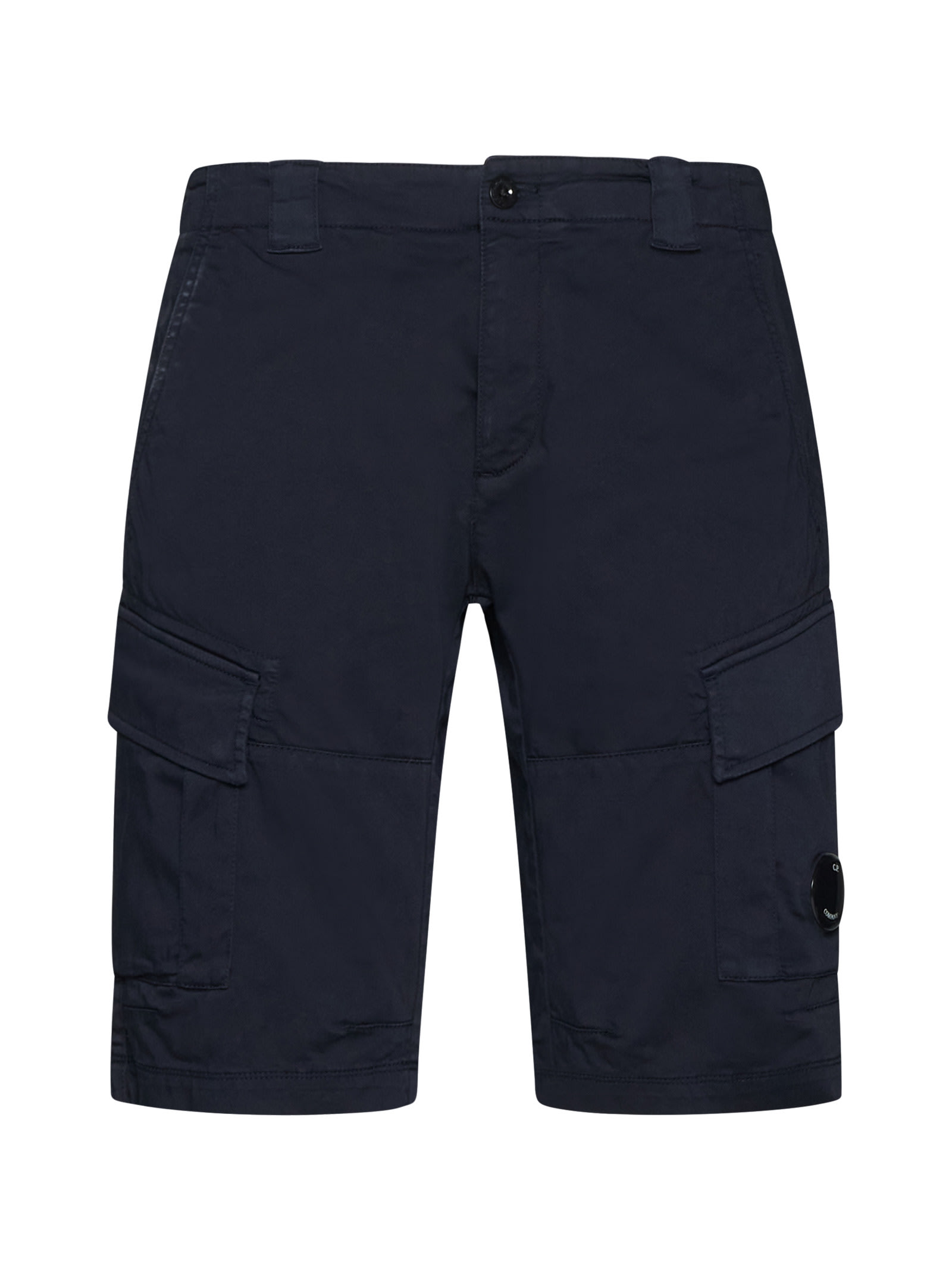 Shop C.p. Company Shorts In Total Eclipse