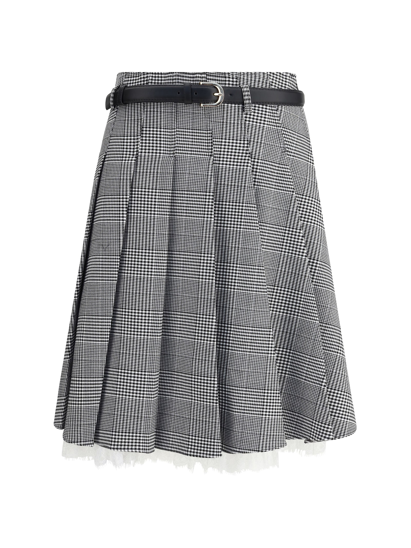 Prince Of Wales Print Miniskirt