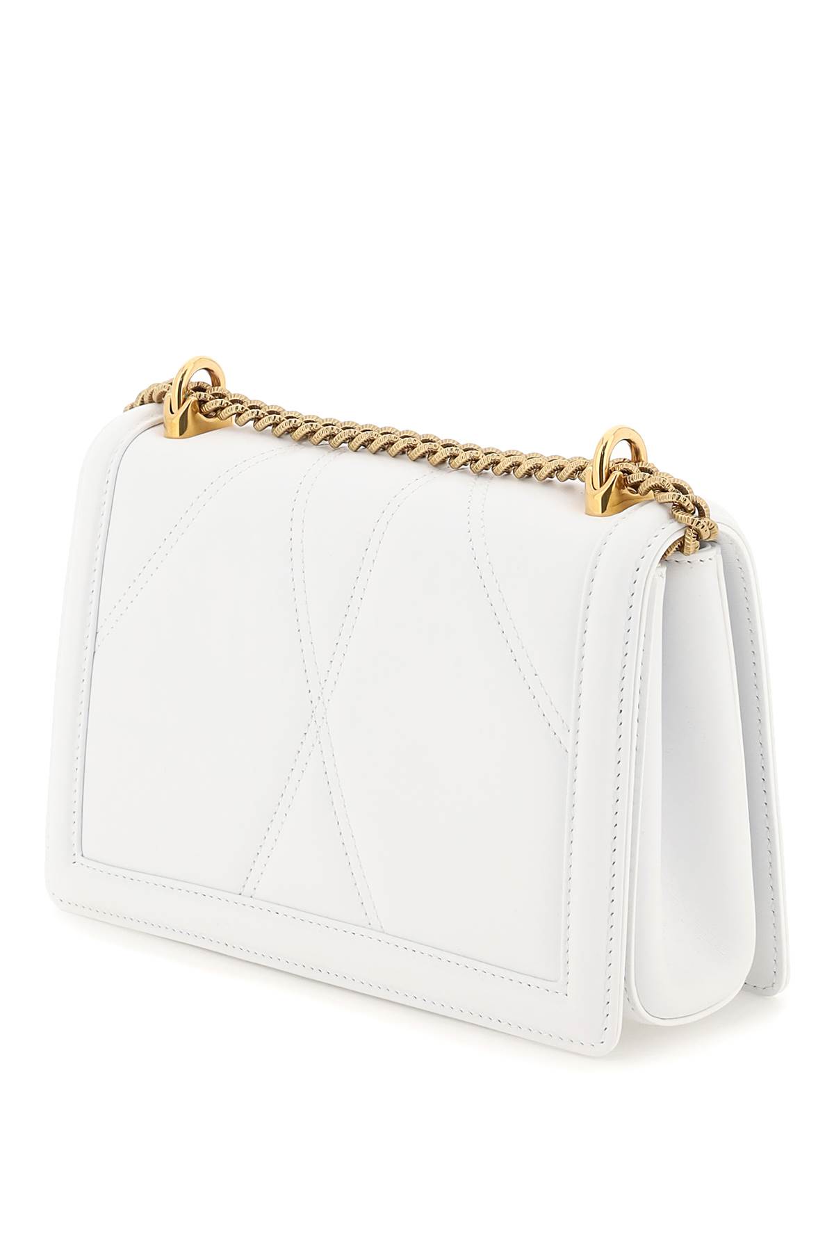 Shop Dolce & Gabbana Medium Devotion Bag In Quilted Nappa Leather