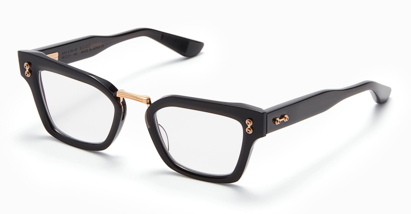 Shop Akoni Luna - Black Crystal / White Gold Rx Glasses