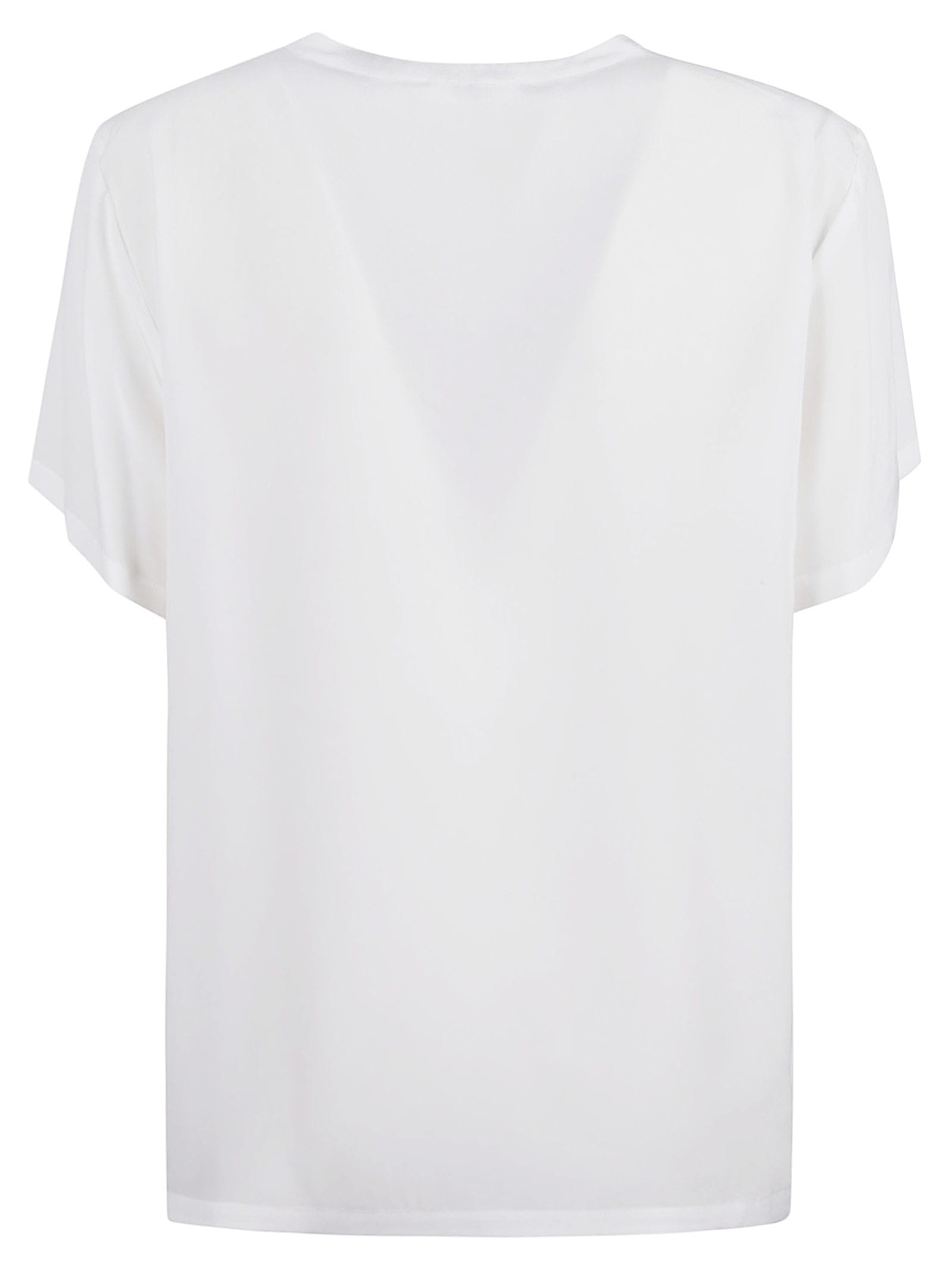 Shop Barba Napoli W/neck Shirt In White