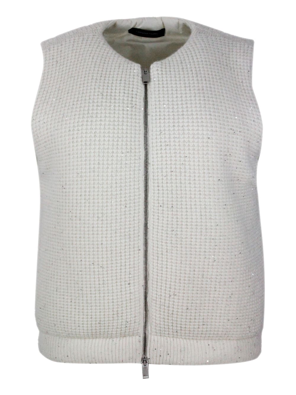 Shop Fabiana Filippi Vest In White