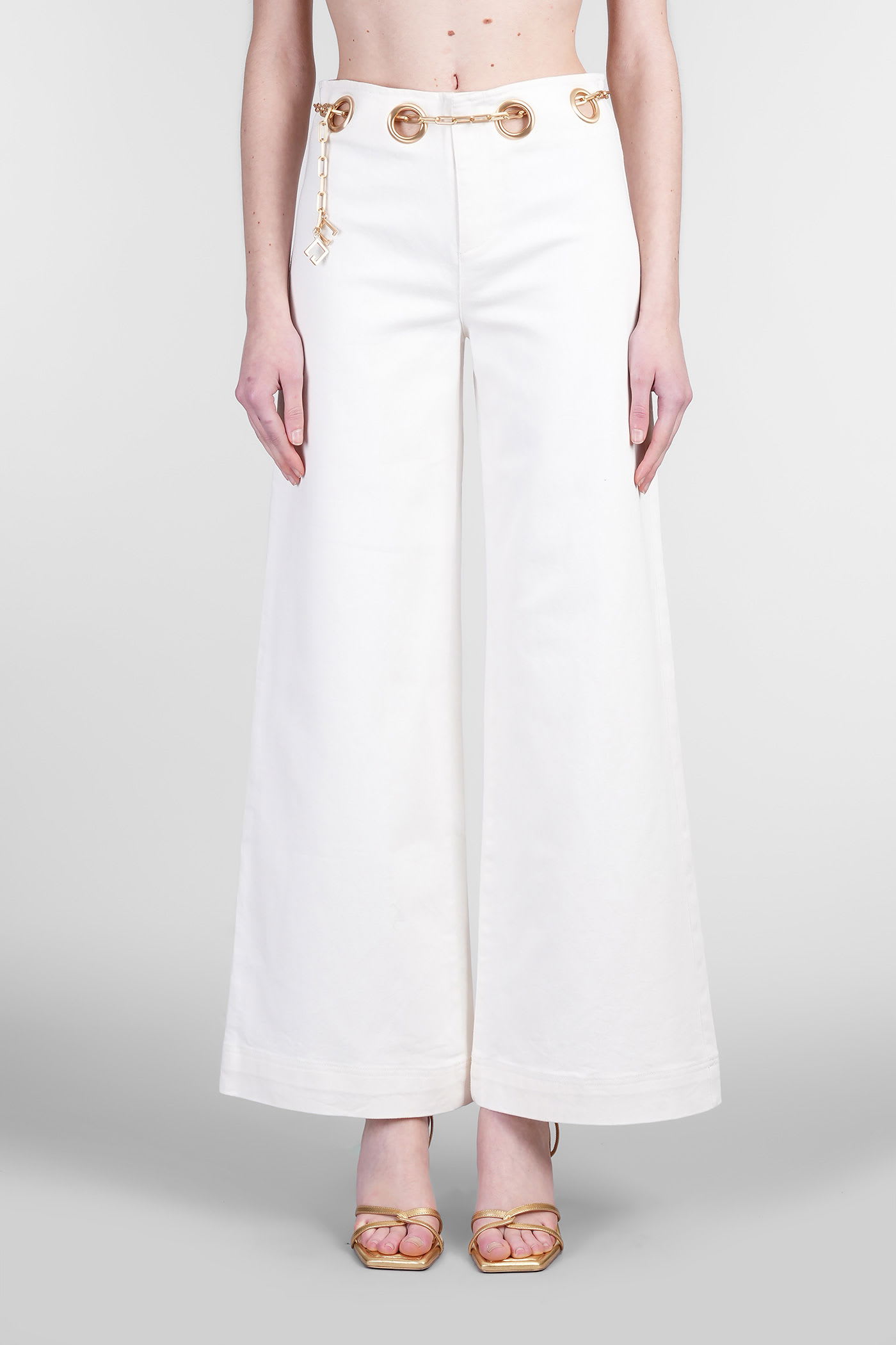 Sydney Pants In White Cotton