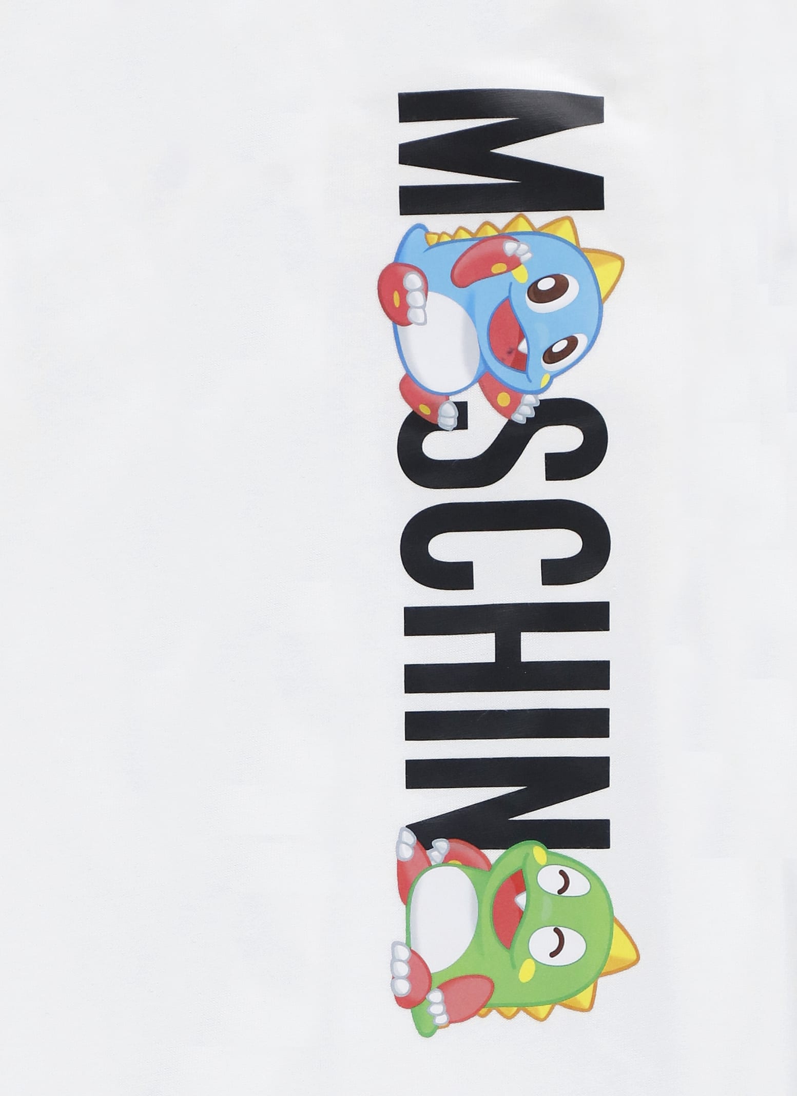 Shop Moschino Onesie With Print In White