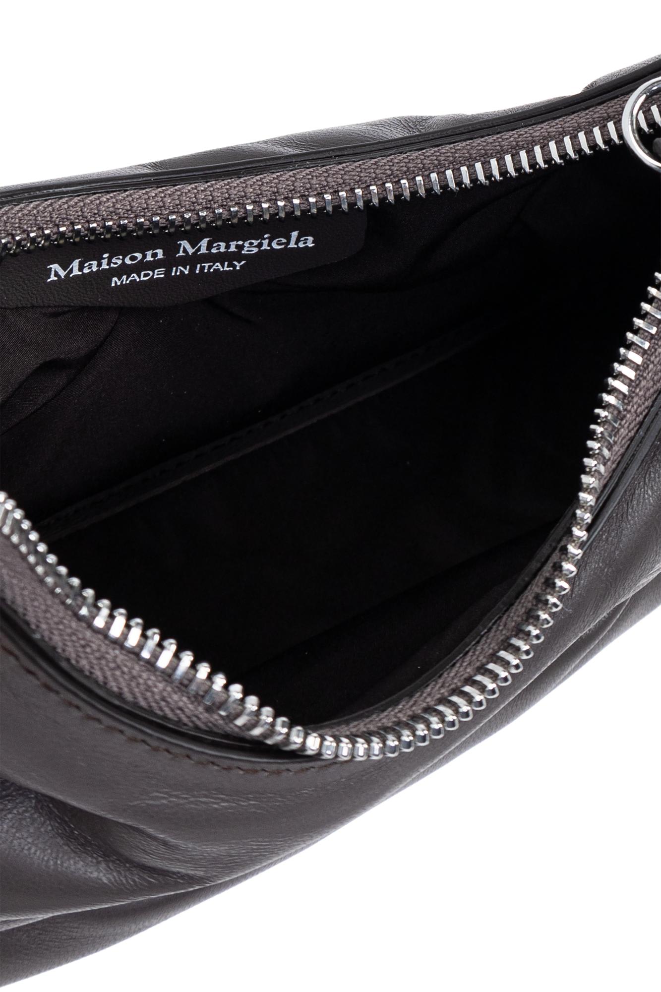 Shop Maison Margiela Micro Glam Slam Shoulder Bag In Elephant