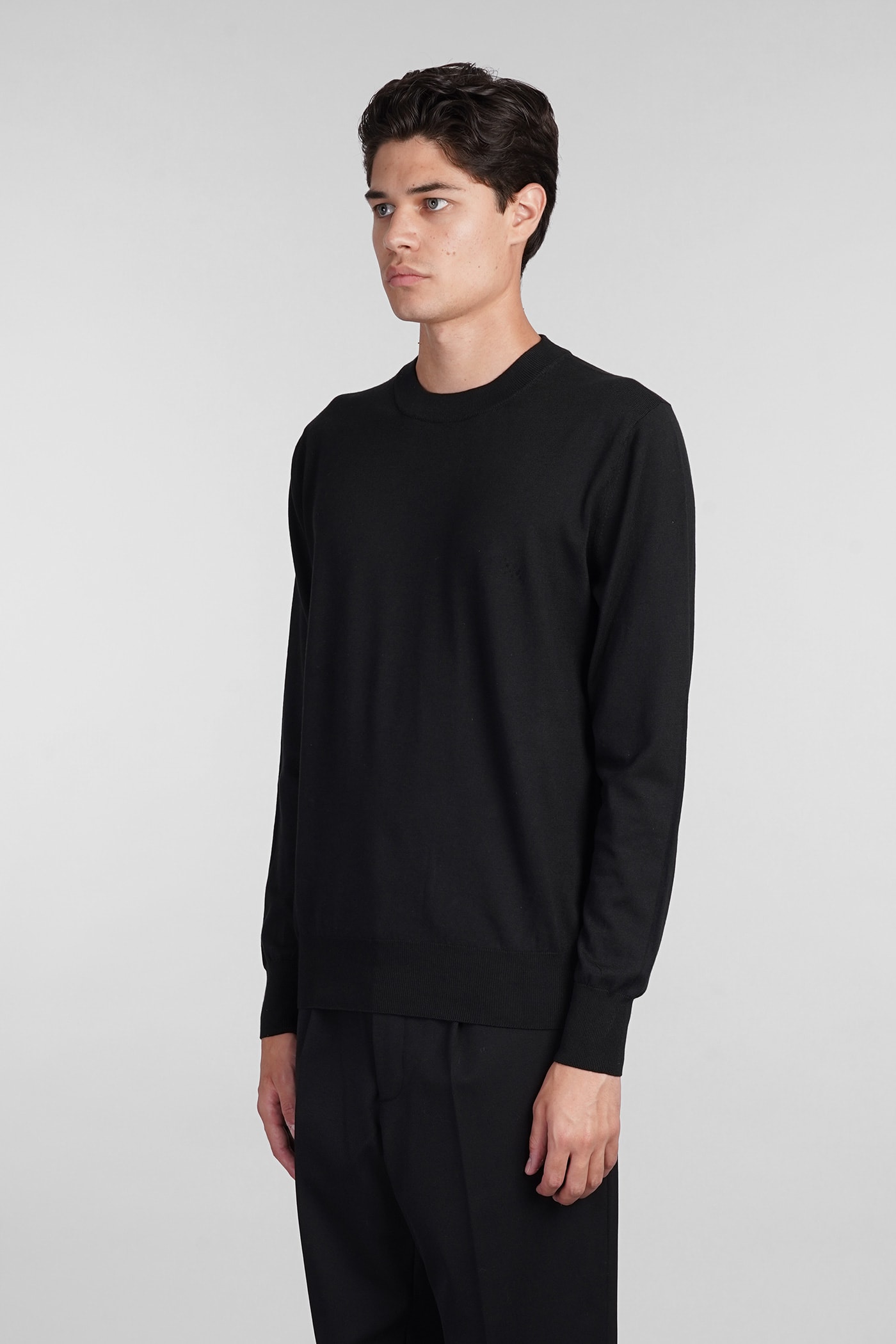 Shop Mauro Grifoni Knitwear In Black Cotton