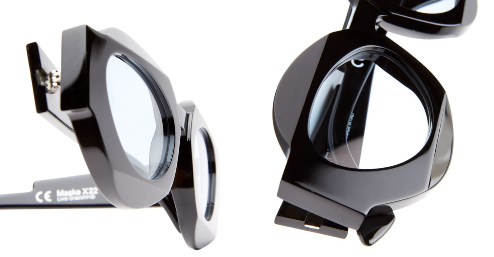 Shop Kuboraum Mask X22 - Black Shine Sunglasses