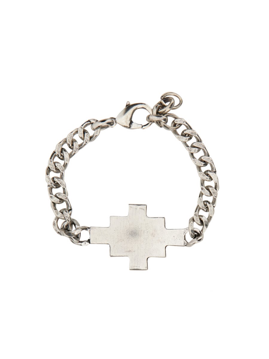 Shop Marcelo Burlon County Of Milan Cross Bracelet In Silver