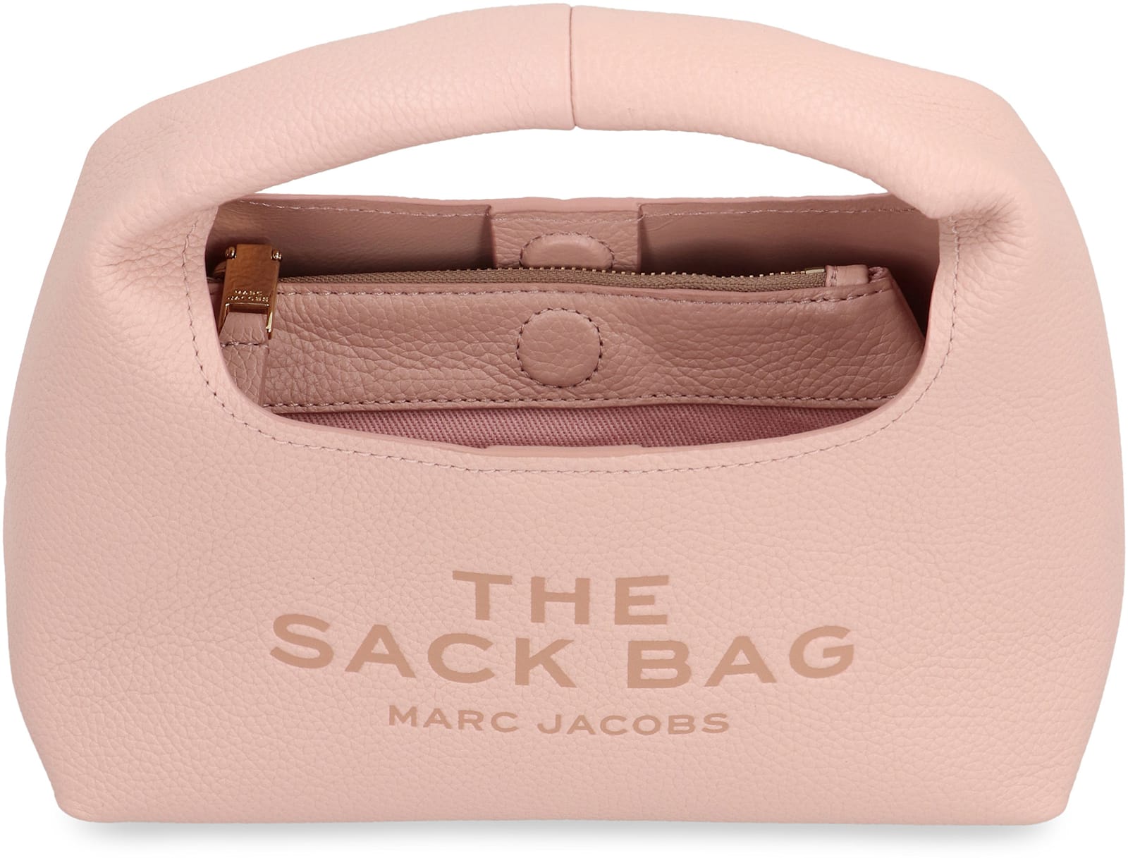 Shop Marc Jacobs The Mini Sack Bag Leather In Pink