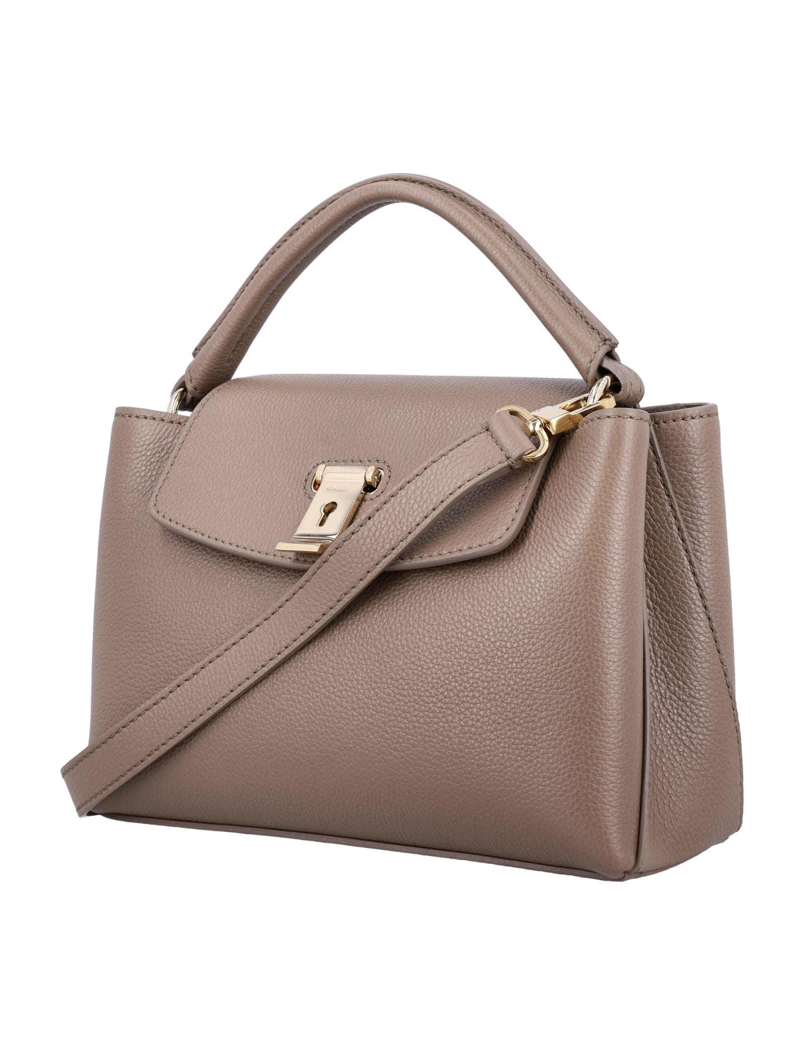 Shop Bally Layka Sm Handle Bag In Deep Sepia 23+y.gold