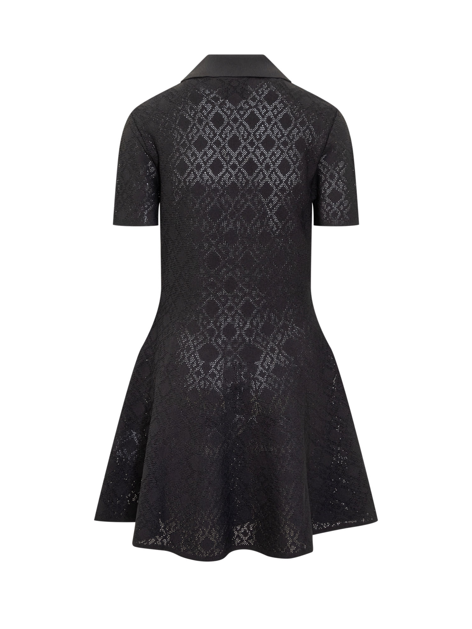 Givenchy Robe Polo En Jacquard Monogramme 72 In Black