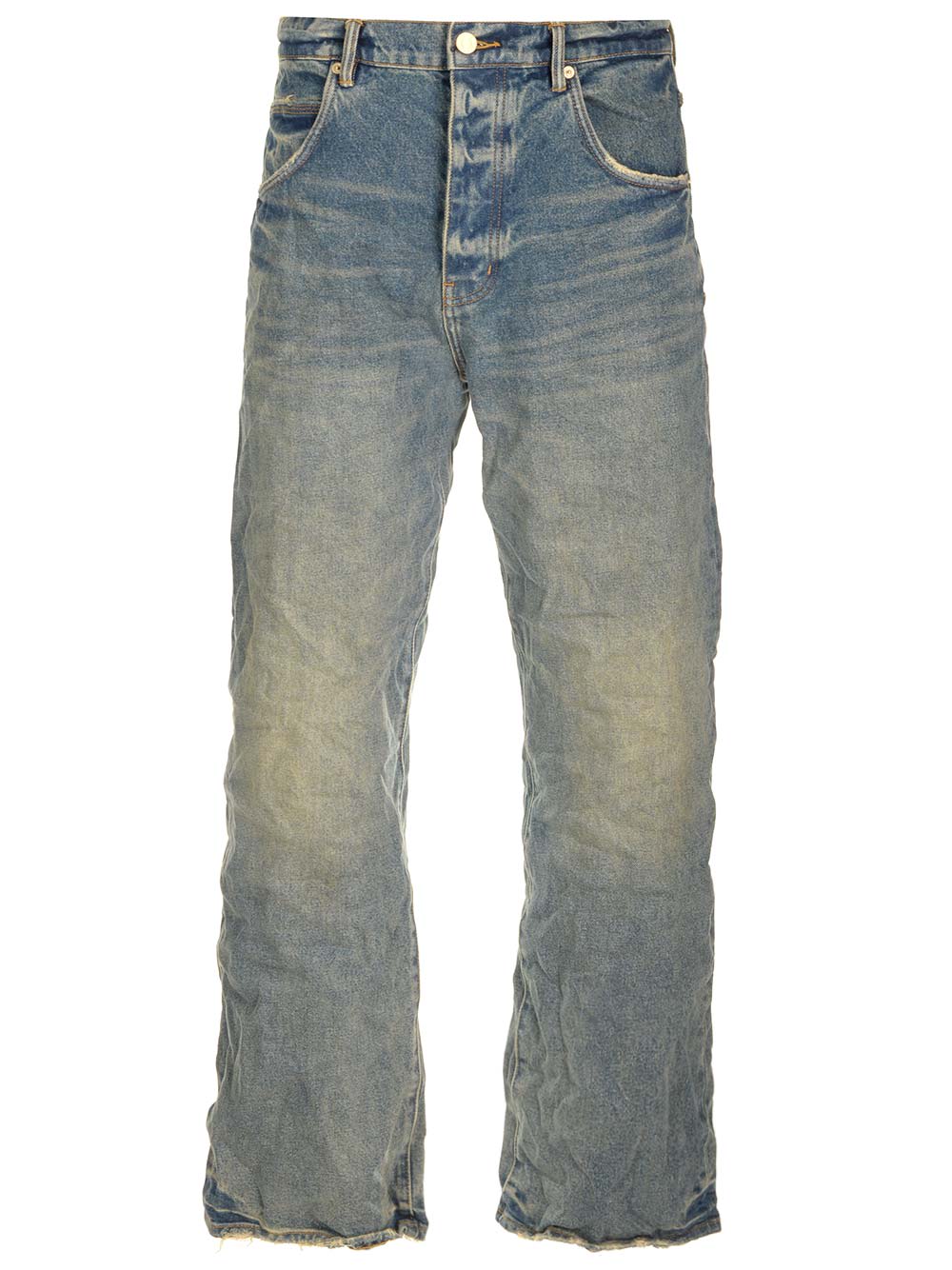 Shop Purple Brand Distressed Style Jeans In Blue