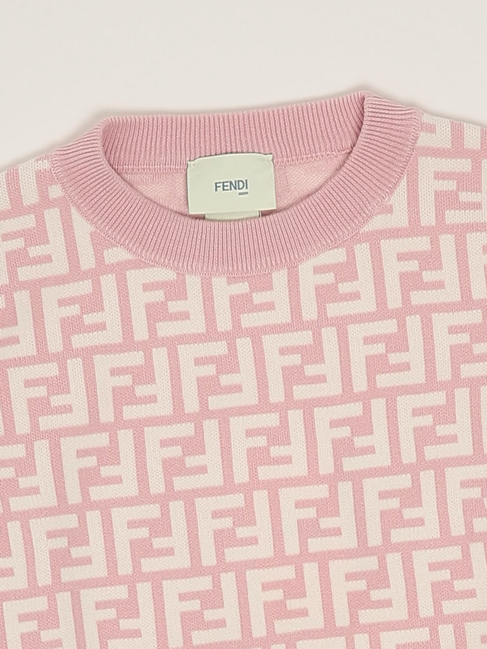 Fendi Top Ff Piquet Top-wear In Purple