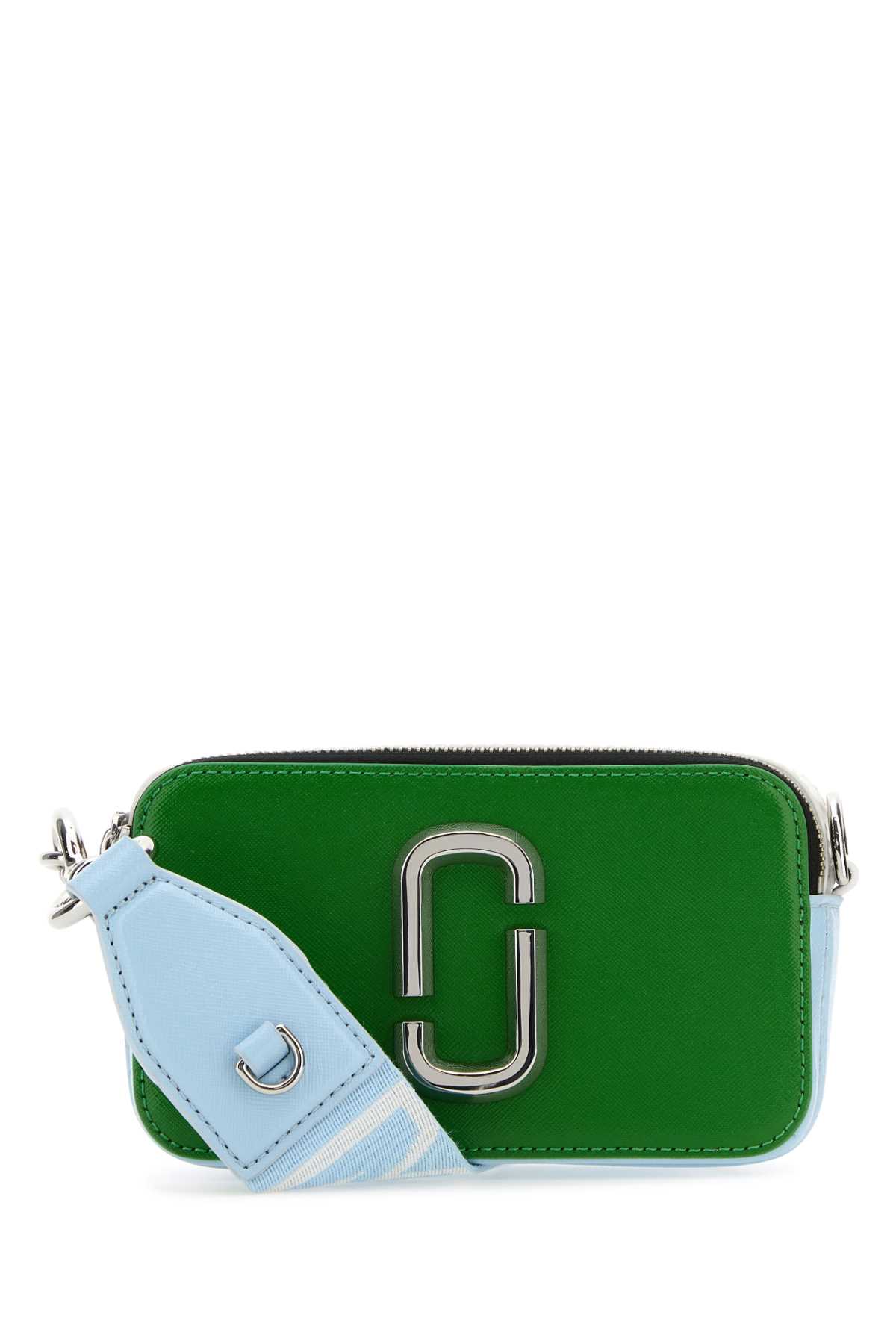 Shop Marc Jacobs Multicolor Leather The Snapshot Crossbody Bag In Kiwimulti