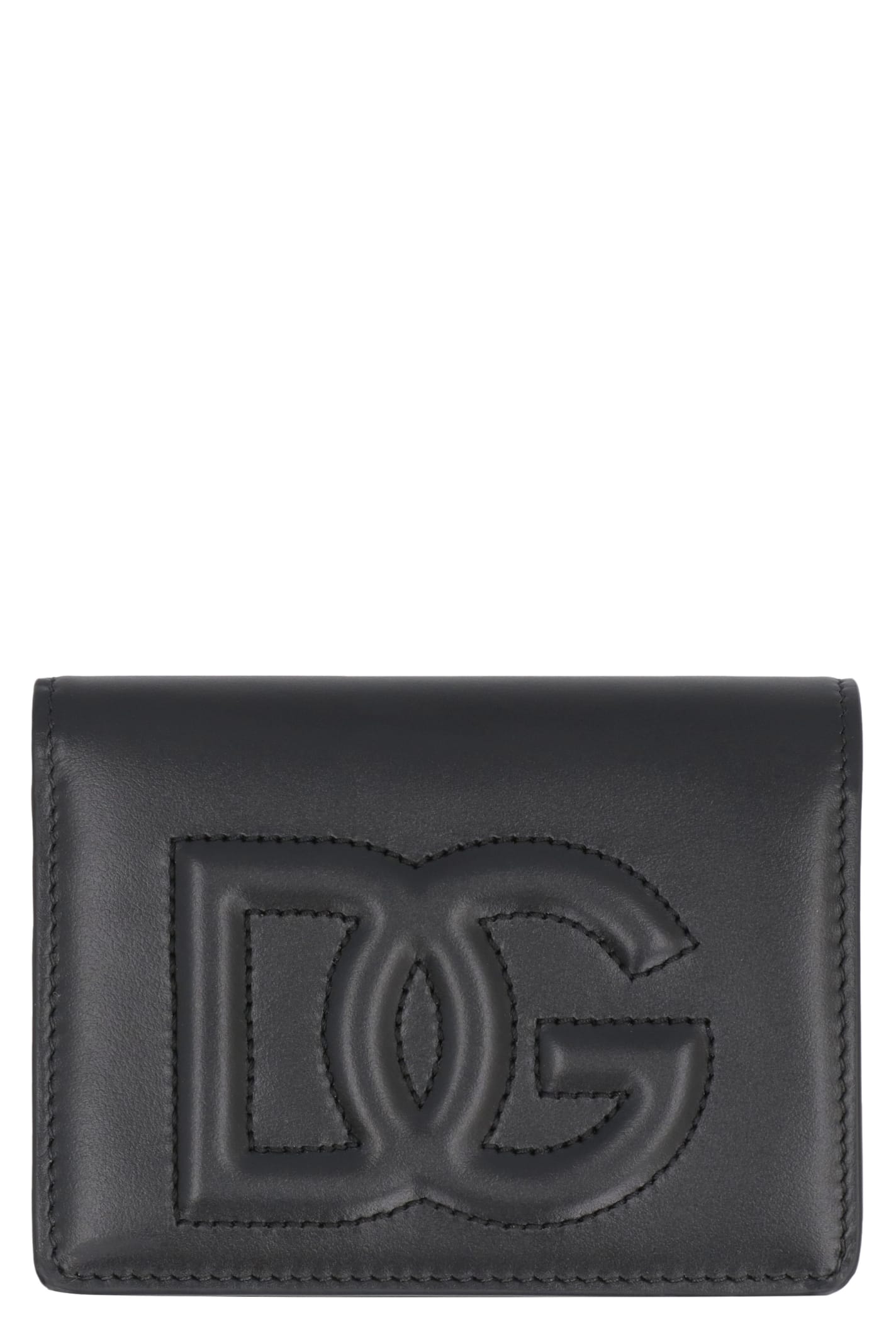 Shop Dolce & Gabbana Calf Leather Wallet In Black