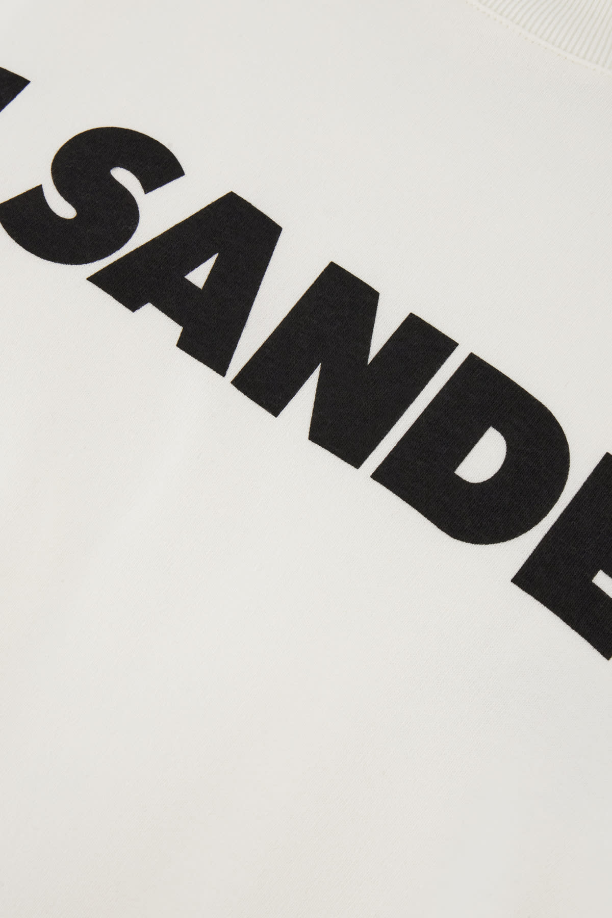 Shop Jil Sander Ivory Cotton Oversize T-shirt In 102