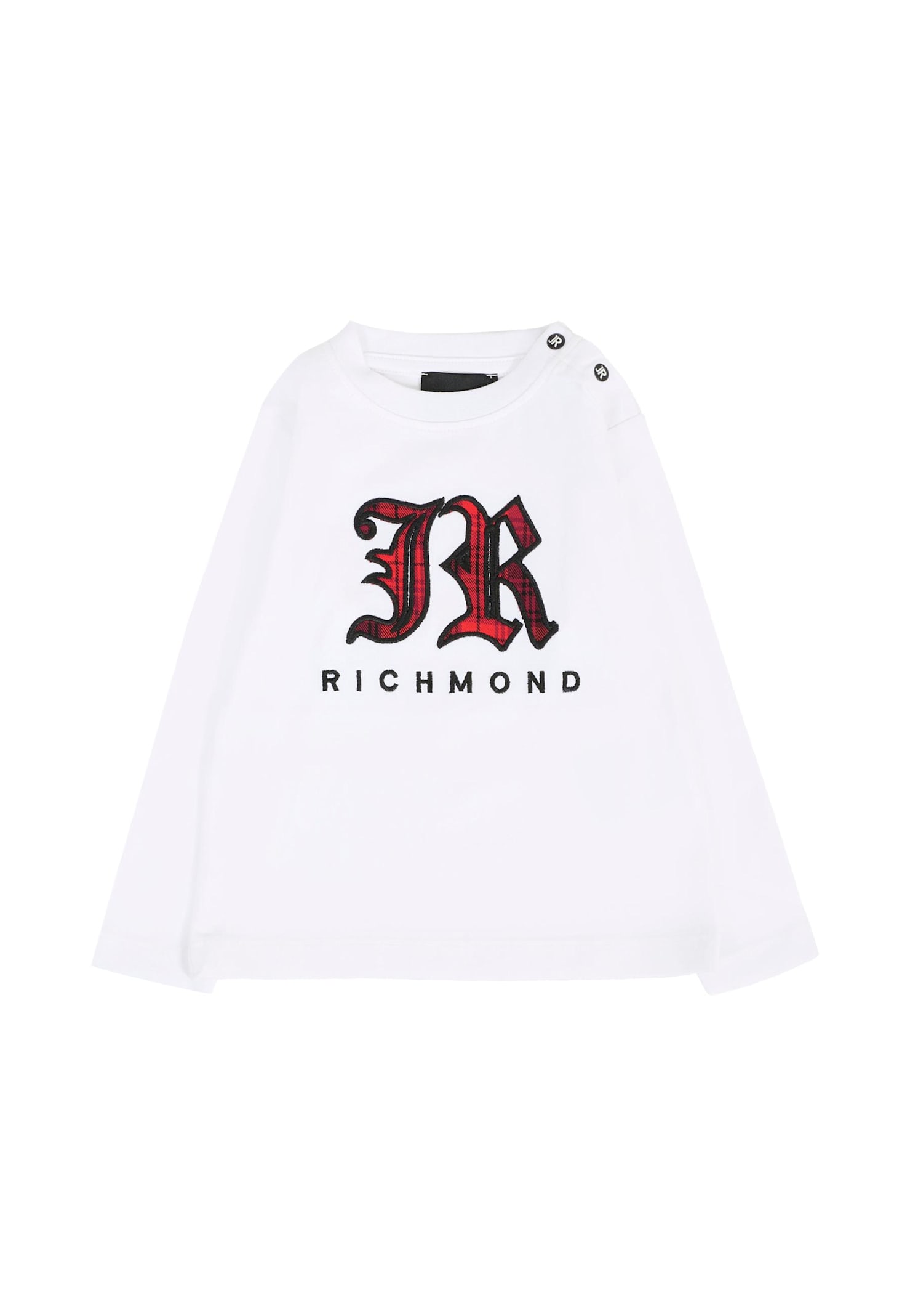 Richmond White T-shirt For Baby Boy With Logo