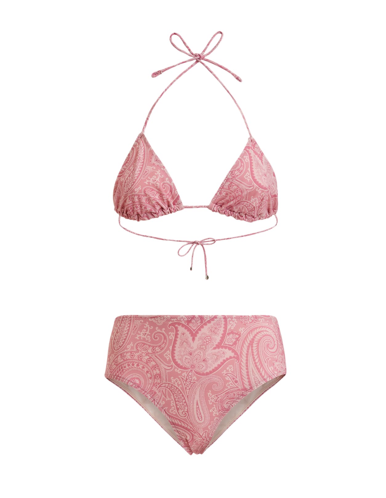 Etro Pink Liquid Paisley Bikini