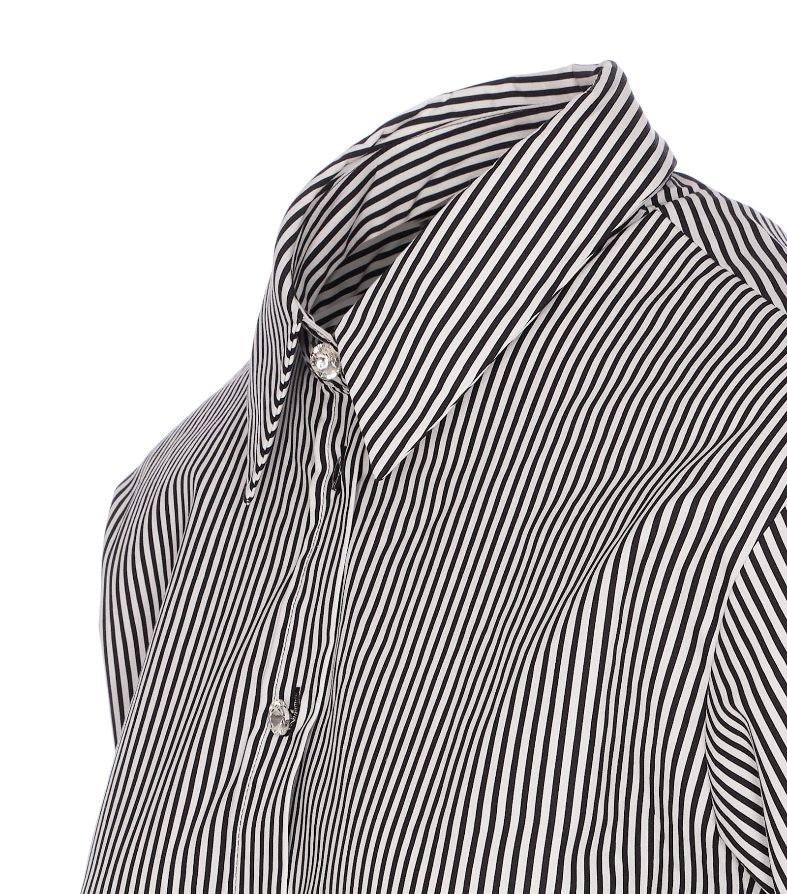 Liu •jo Striped Shirt In Gray