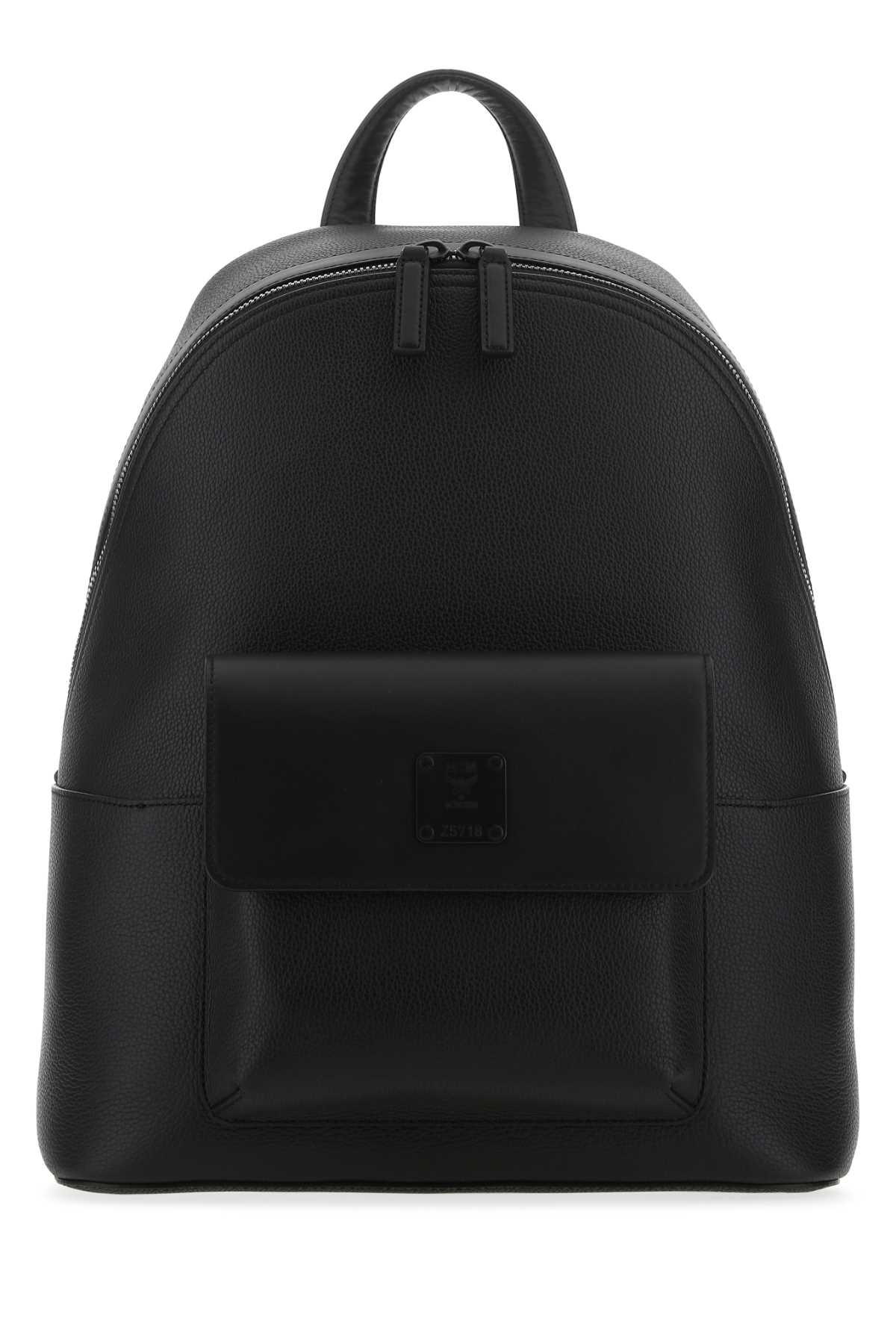 Black Leather Stark Backpack