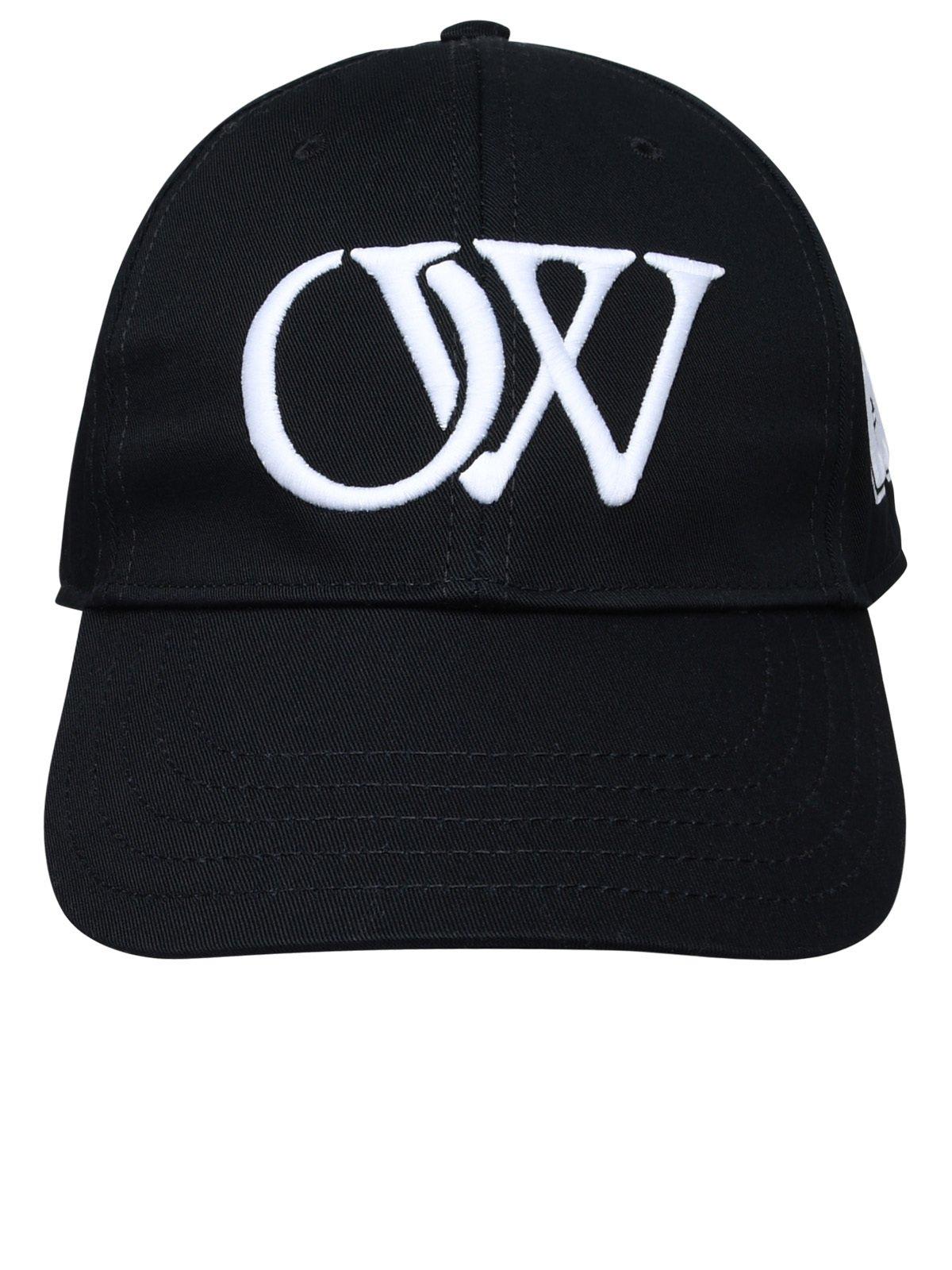 Off-white Drill Ow Logo-embroidered Baseball Cap In Black