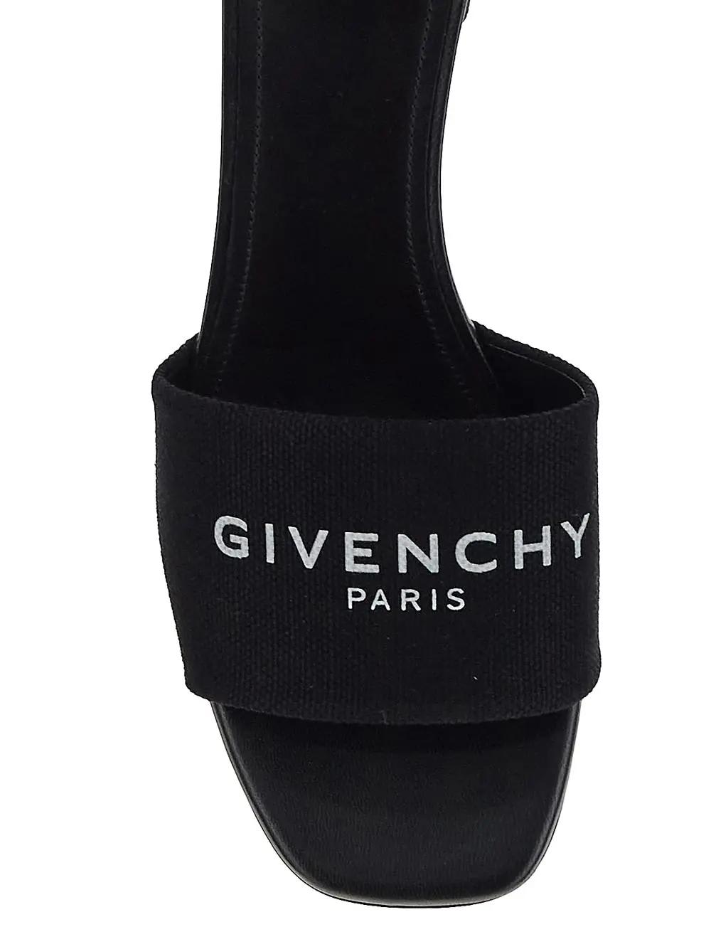 Shop Givenchy Logo Sandal In Black