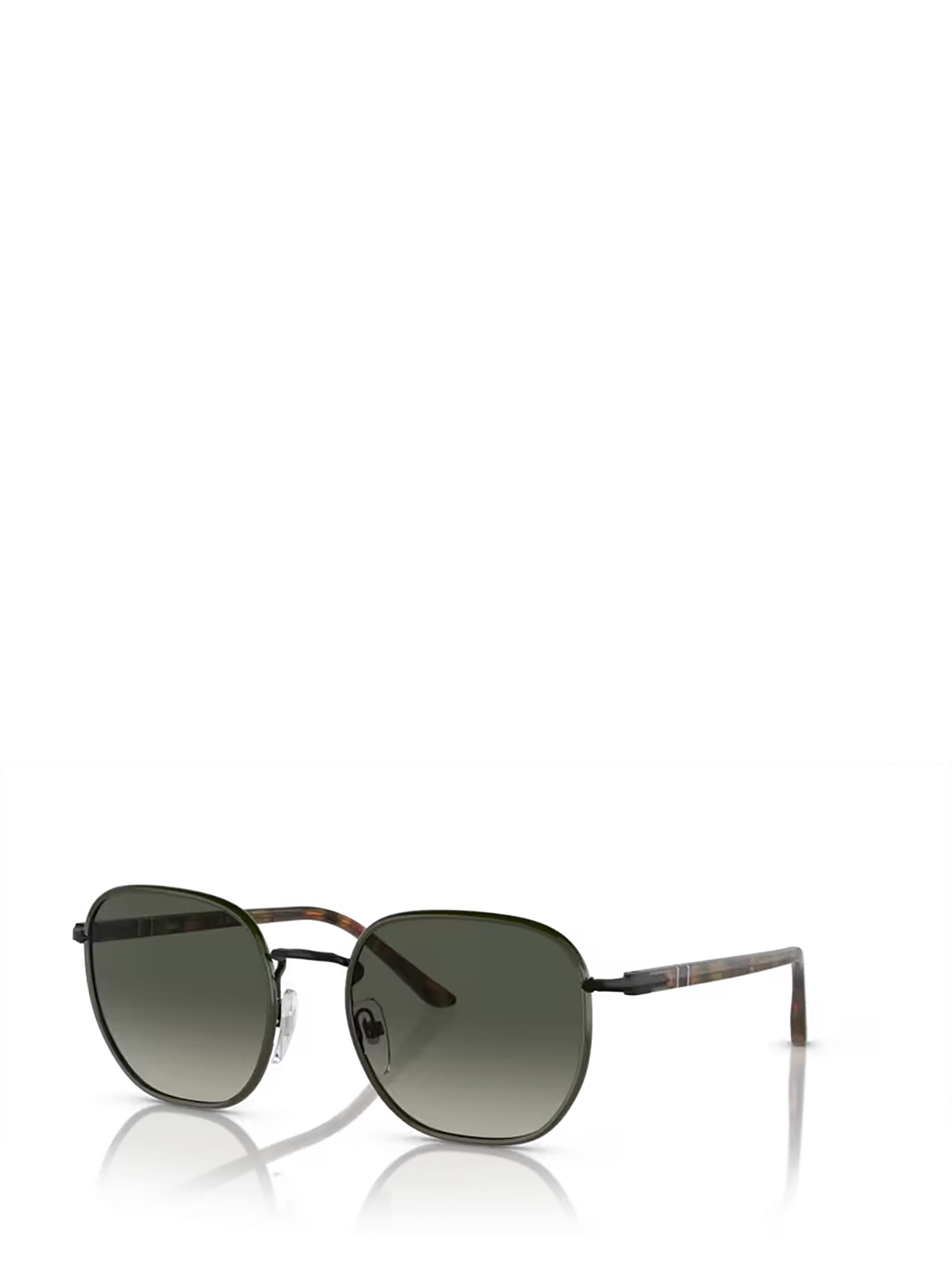 Shop Persol Po1015sj Black / Green Sunglasses