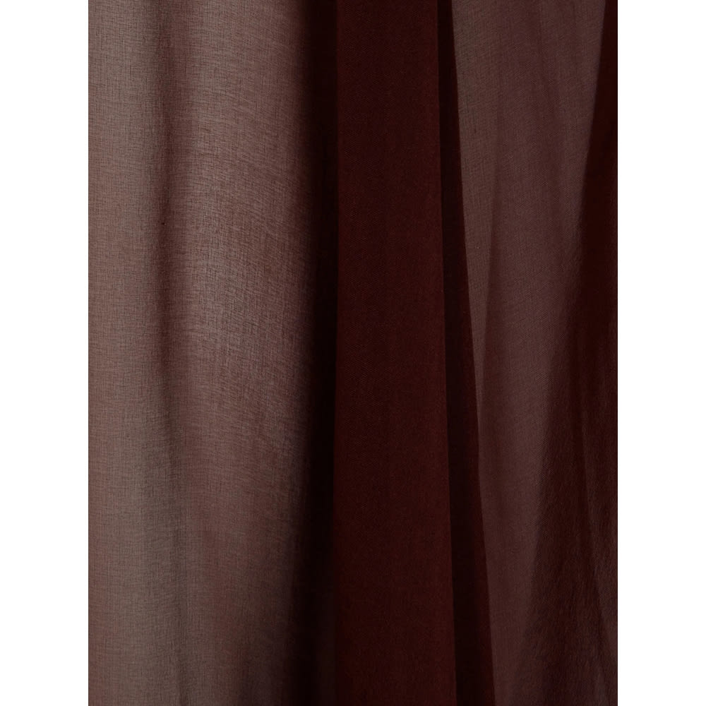 Raquel Diniz Flowing Silk Cape A-line Hem In Burgundy